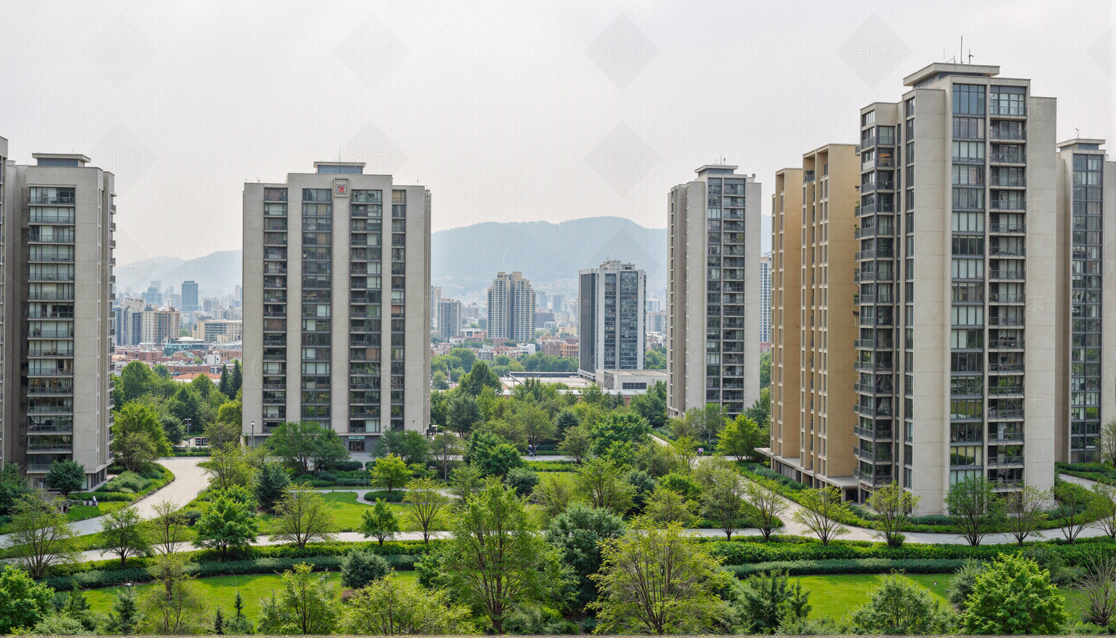 现代小区外景贴图下载【ID:1205734944】_【知末网贴图库】