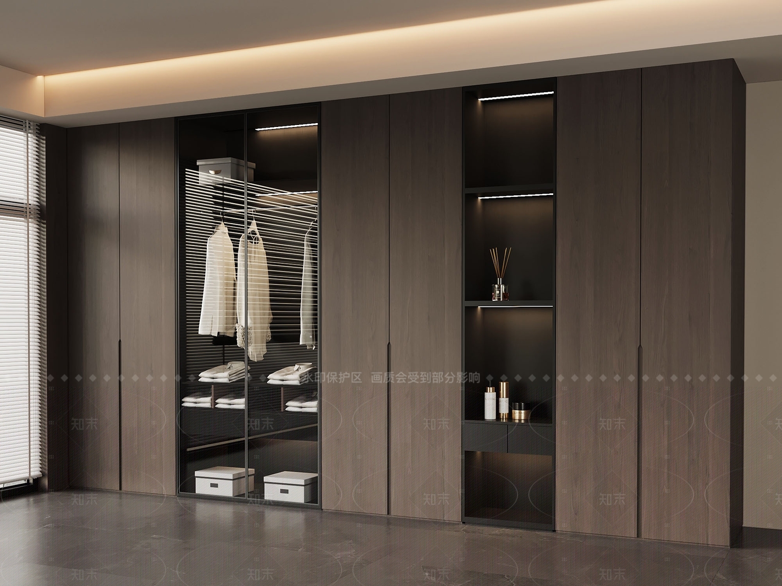 现代衣柜3D模型下载【ID:1205744738】