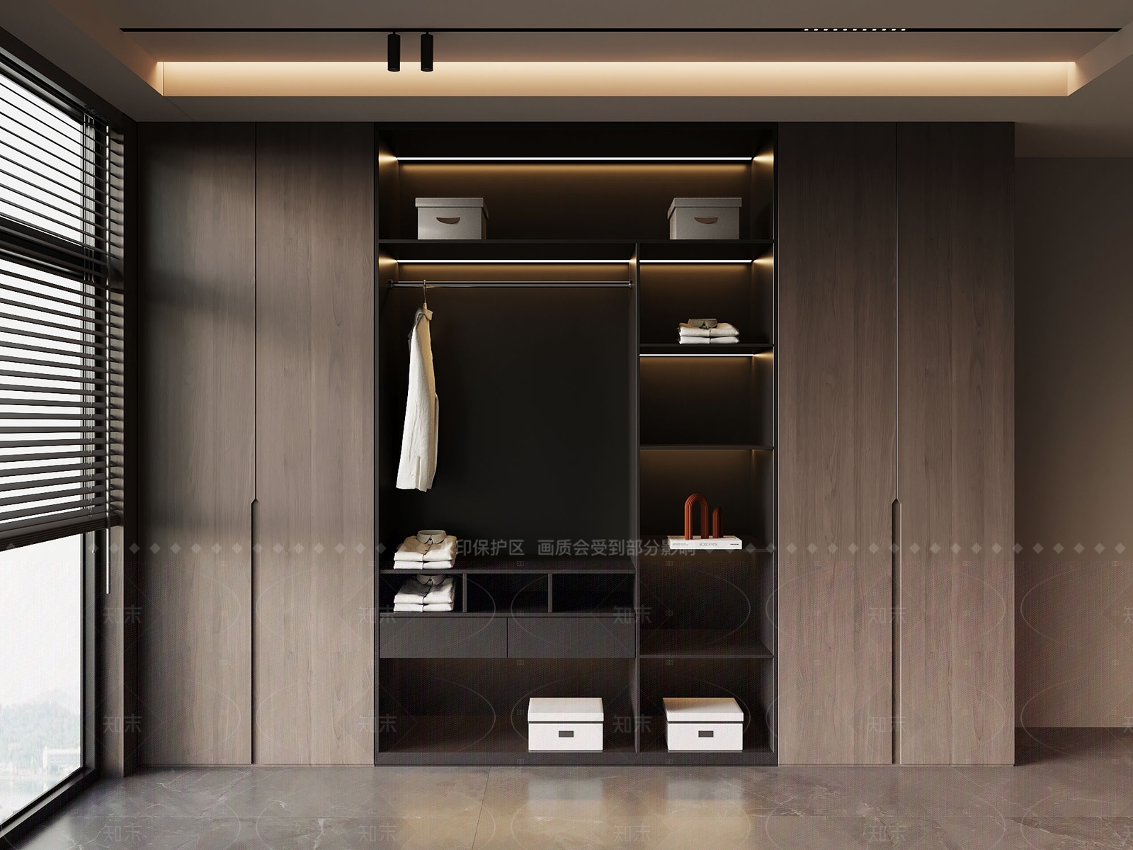 现代衣柜3D模型下载【ID:1205744898】