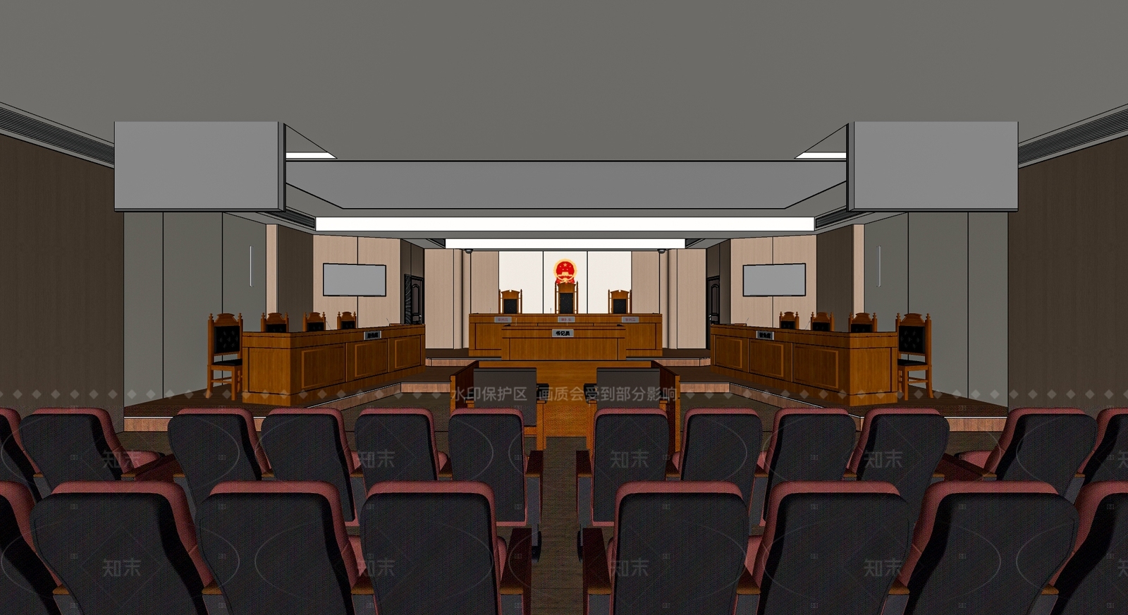 现代原木其他公共空间SU模型下载【ID:1205746527】
