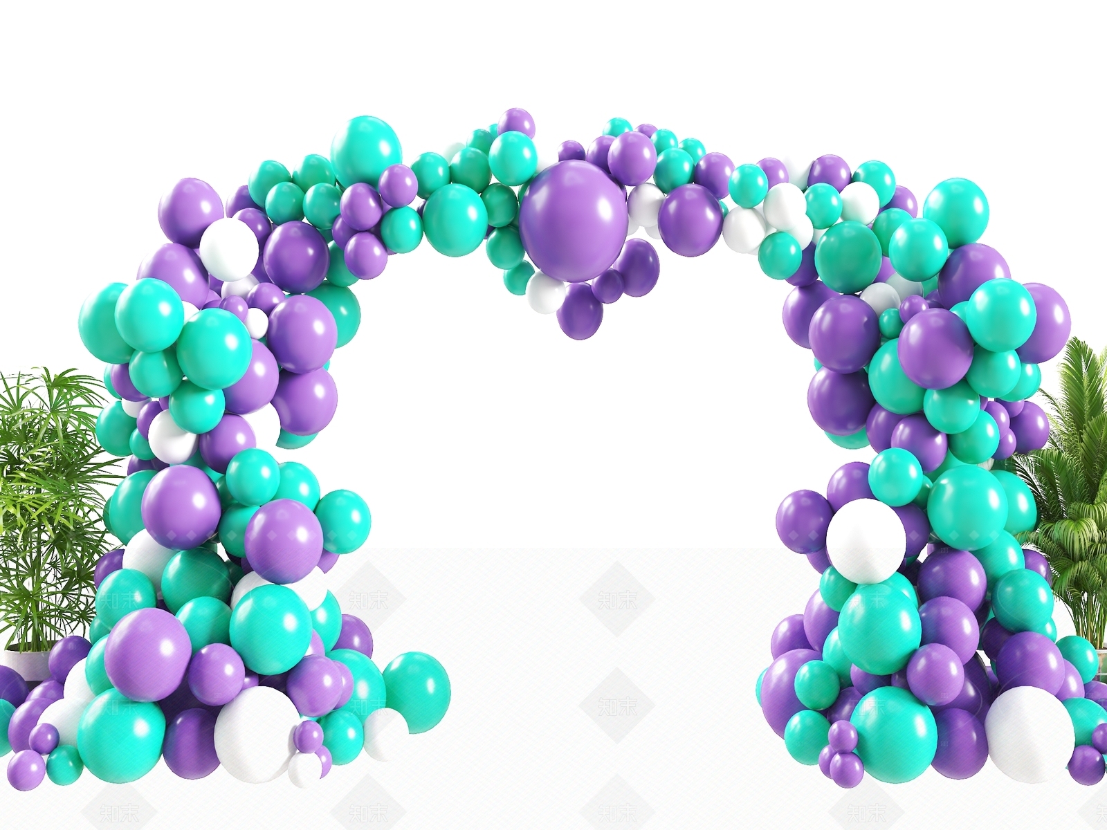 现代气球3D模型下载【ID:1205747345】