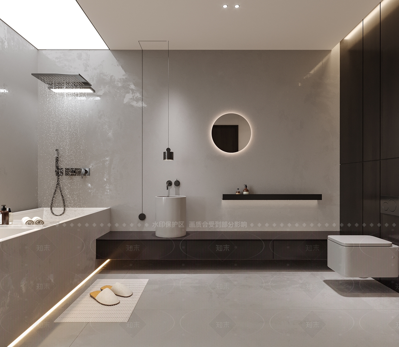 现代卫生间3D模型下载【ID:1205748201】