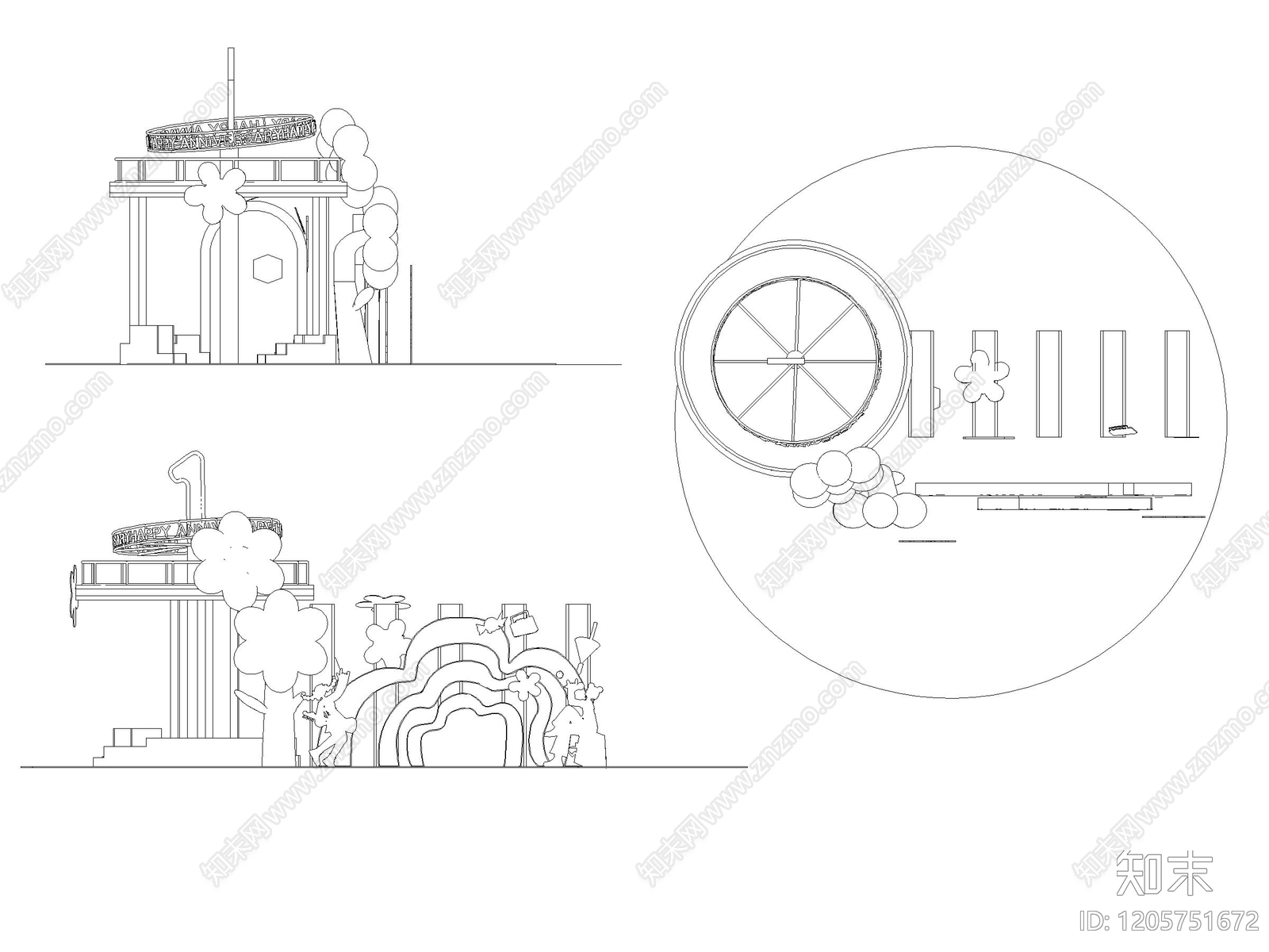 现代儿童乐园cad施工图下载【ID:1205751672】