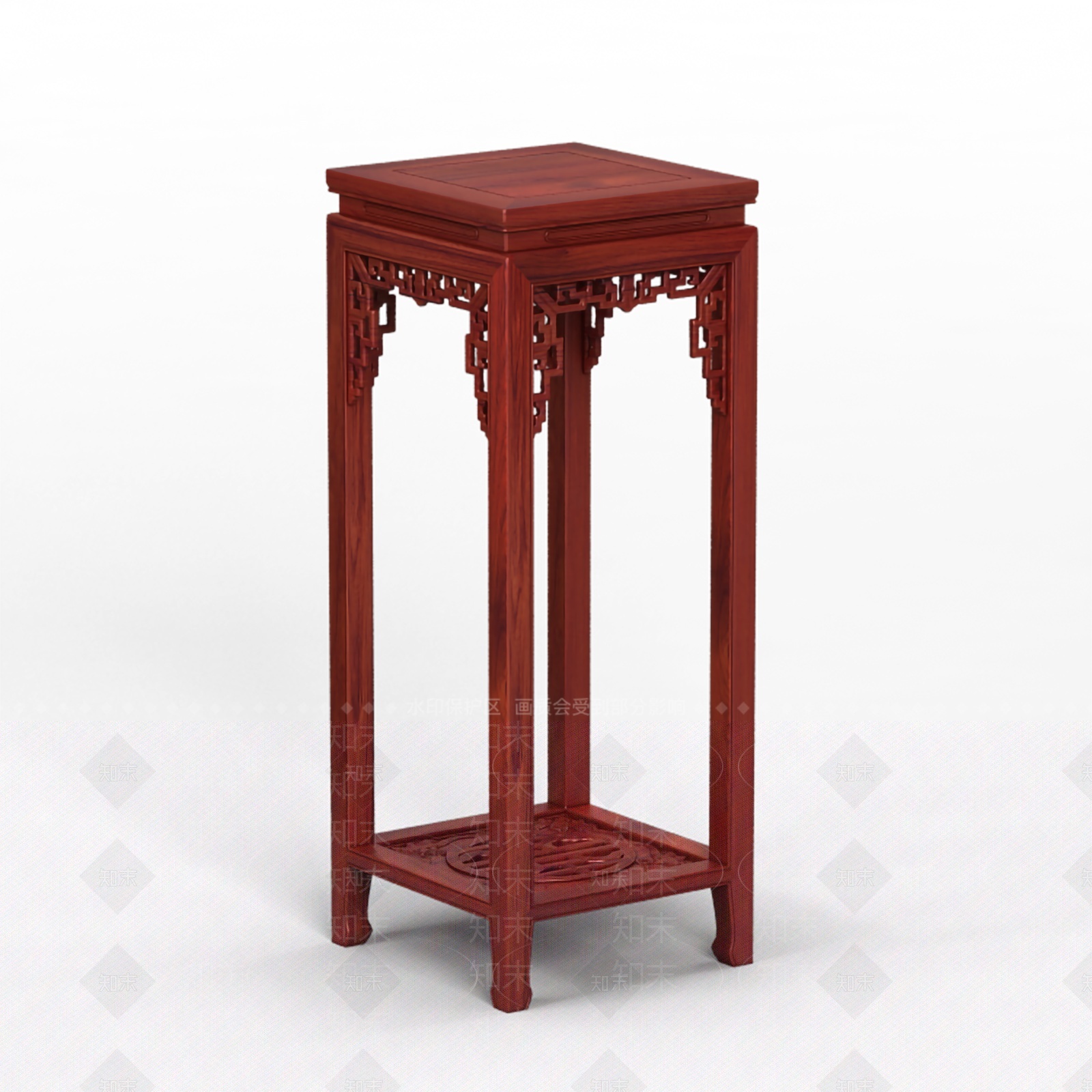 中式花架3D模型下载【ID:1205752506】