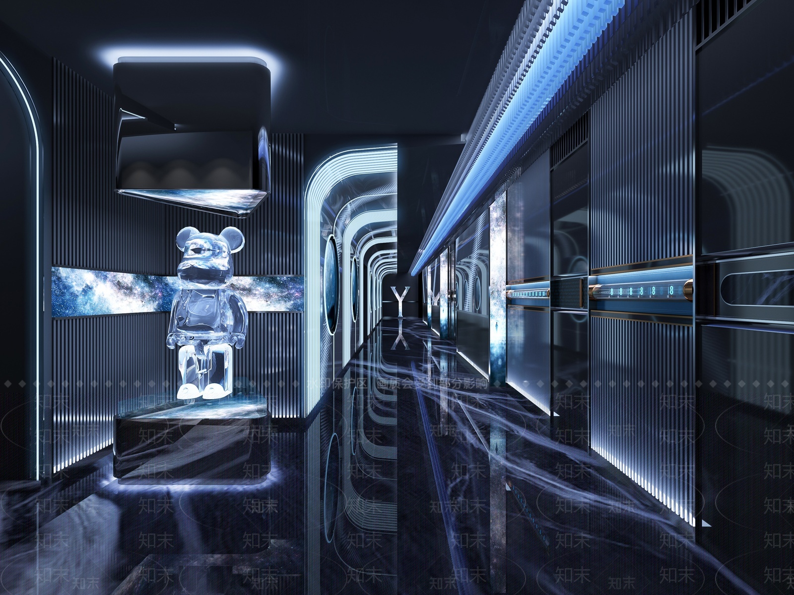 KTV走廊3D模型下载【ID:1205752854】