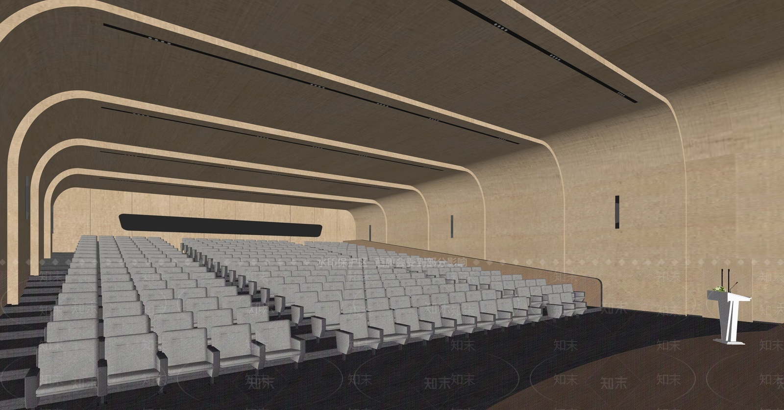 现代报告厅SU模型下载【ID:1205753163】