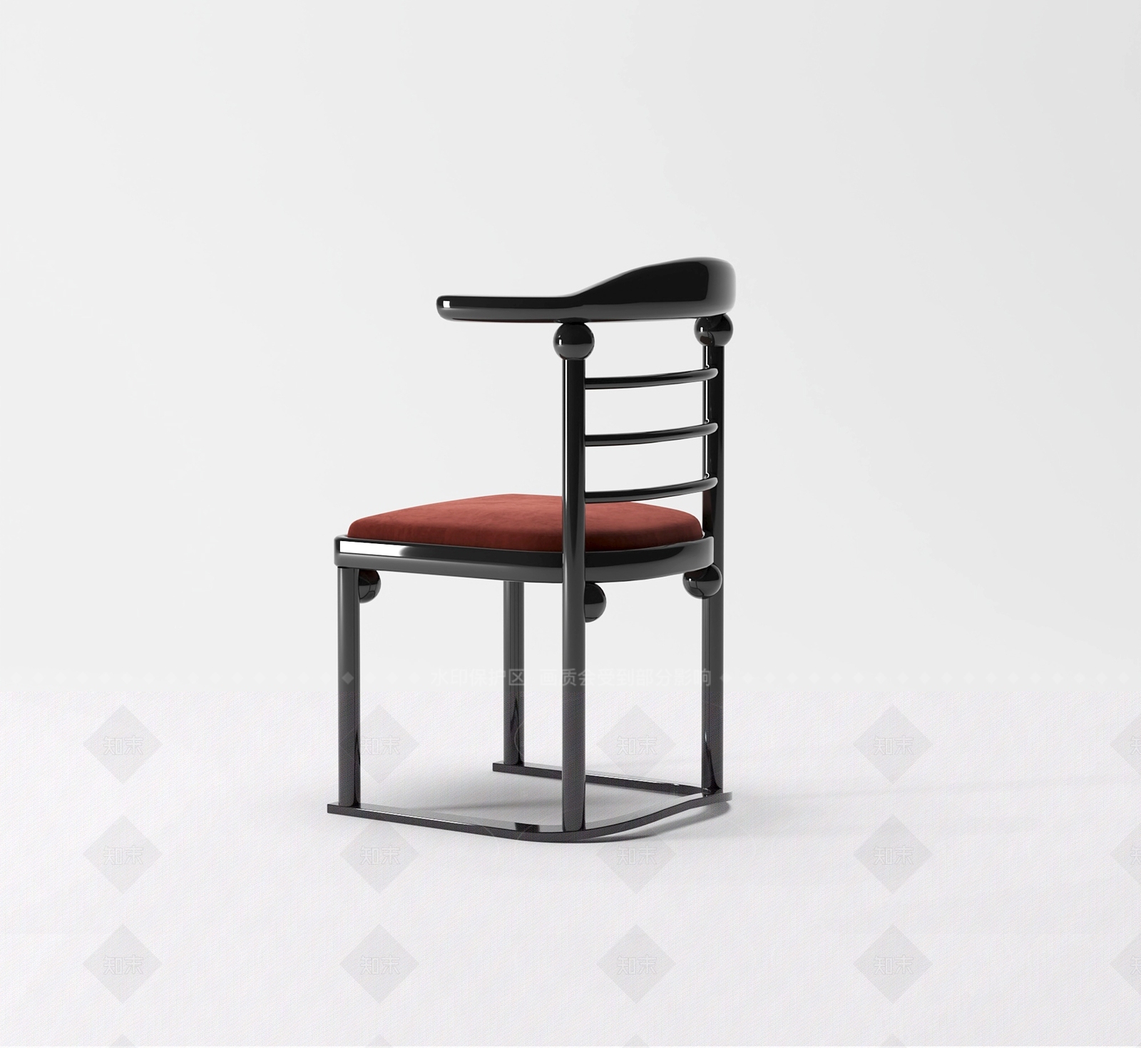 现代新中式餐椅3D模型下载【ID:1205755338】