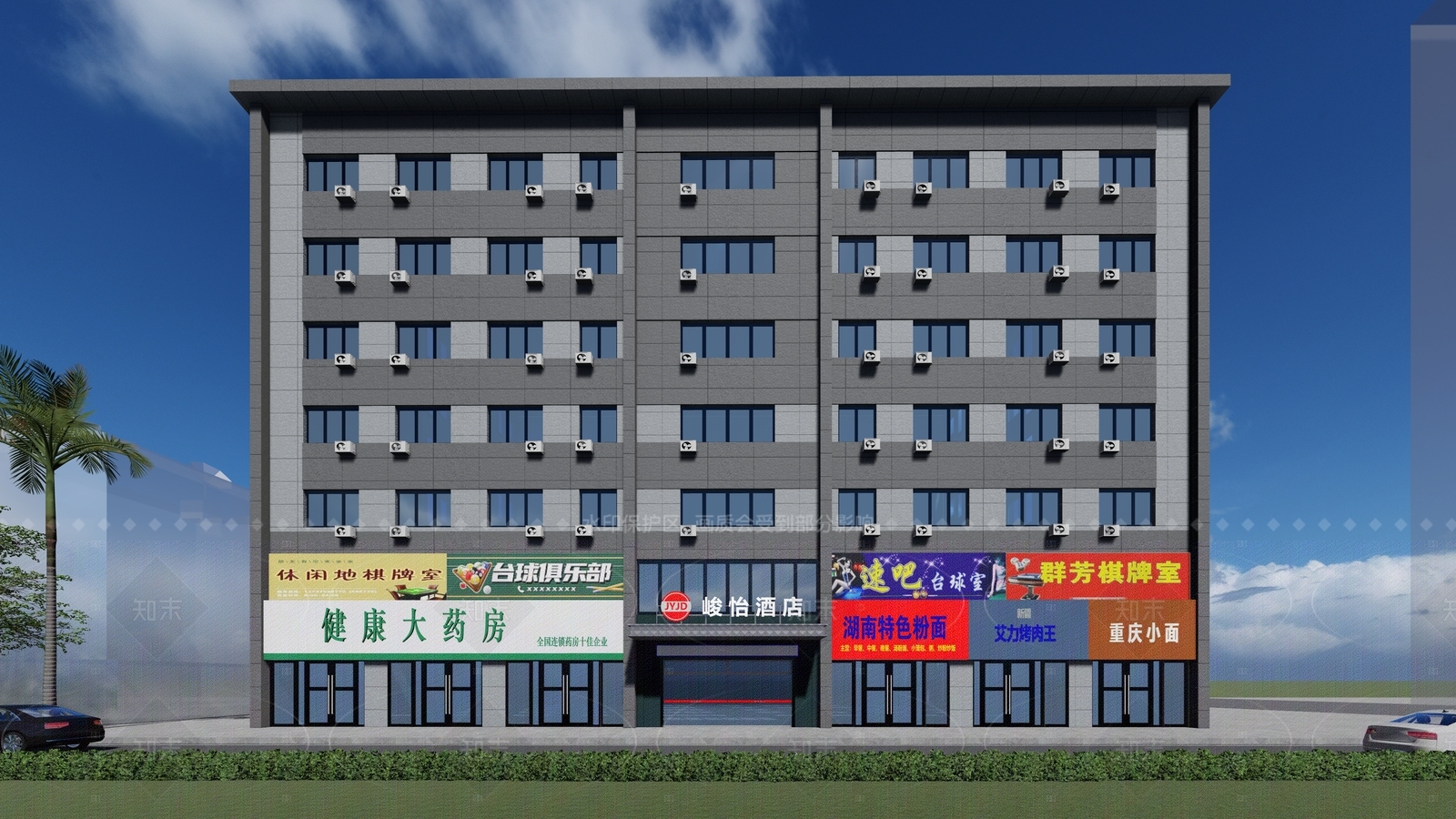 现代其他商业建筑SU模型下载【ID:1205758458】