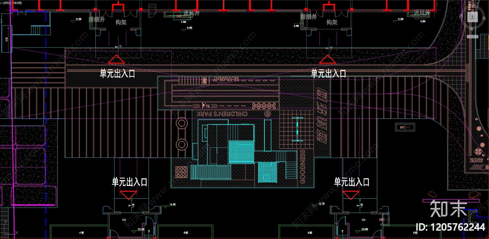 景观平面图cad施工图下载【ID:1205762244】