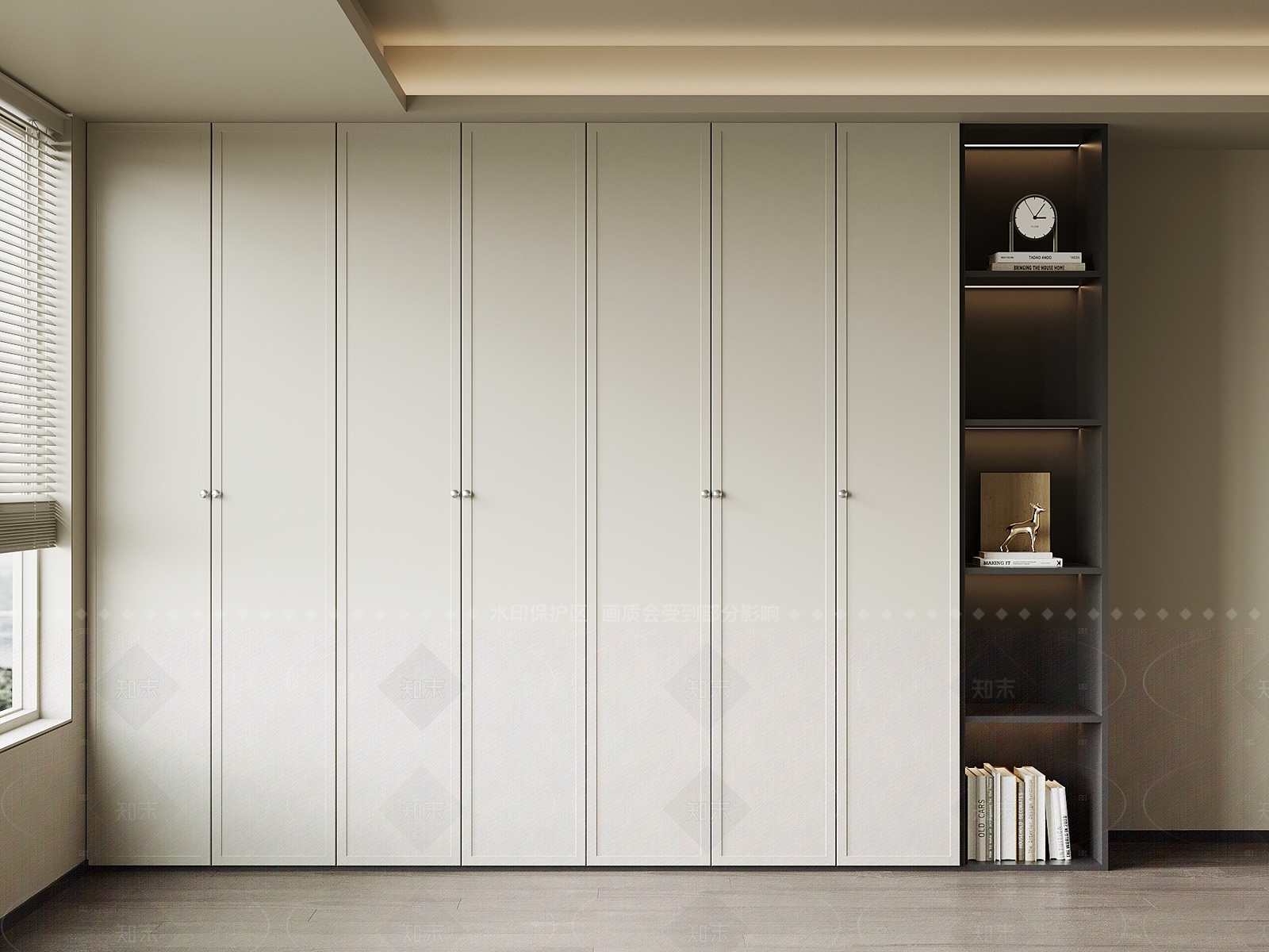 现代衣柜3D模型下载【ID:1205764162】