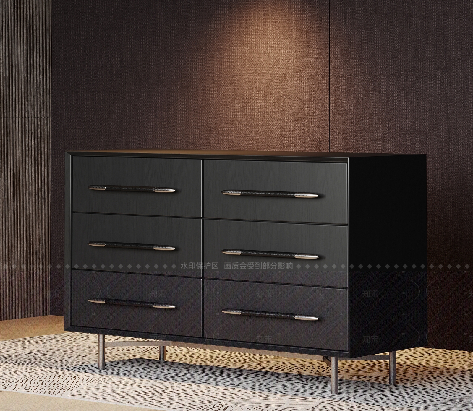 现代意式玄关柜3D模型下载【ID:1205765392】