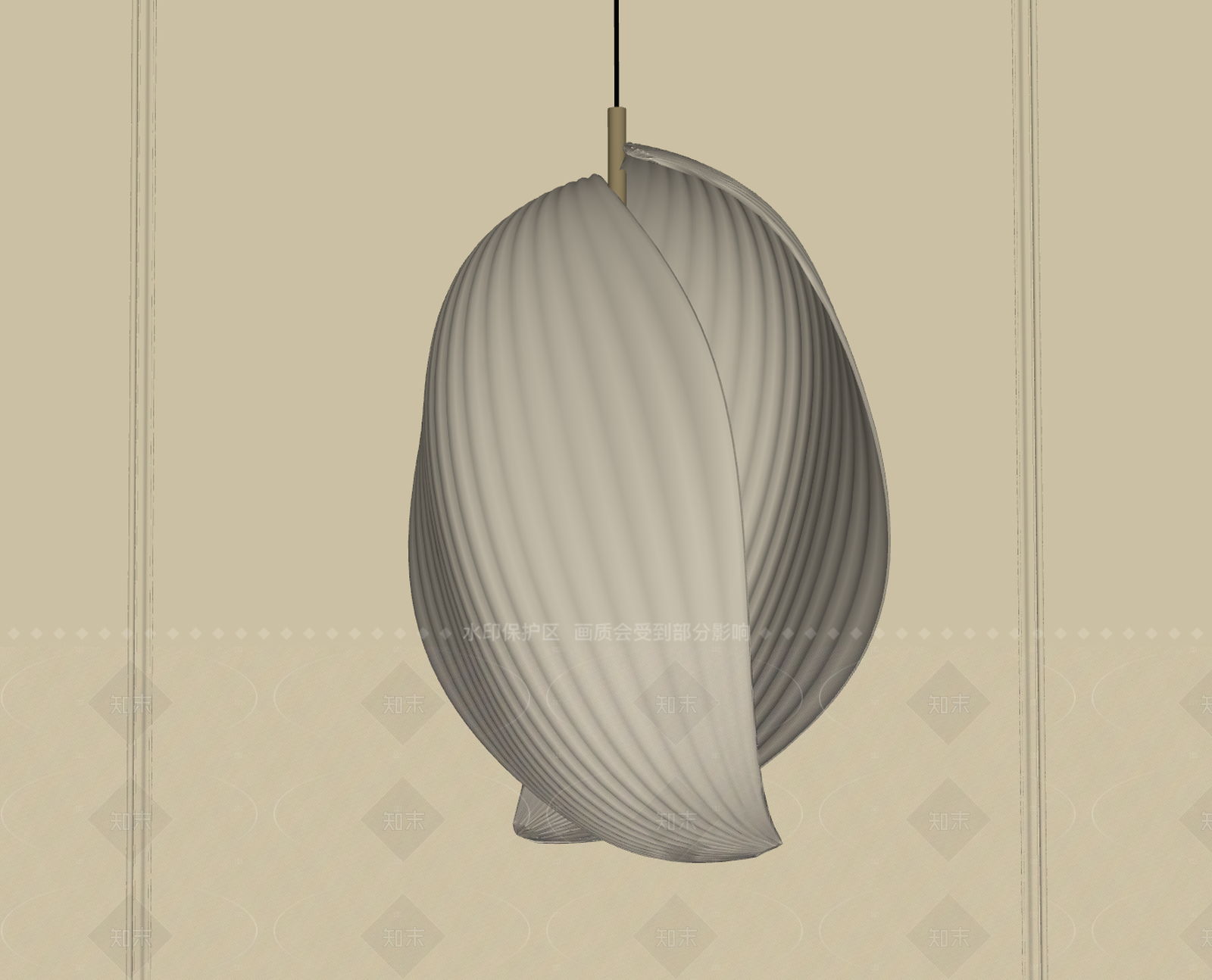 法式复古吊灯SU模型下载【ID:1205766663】