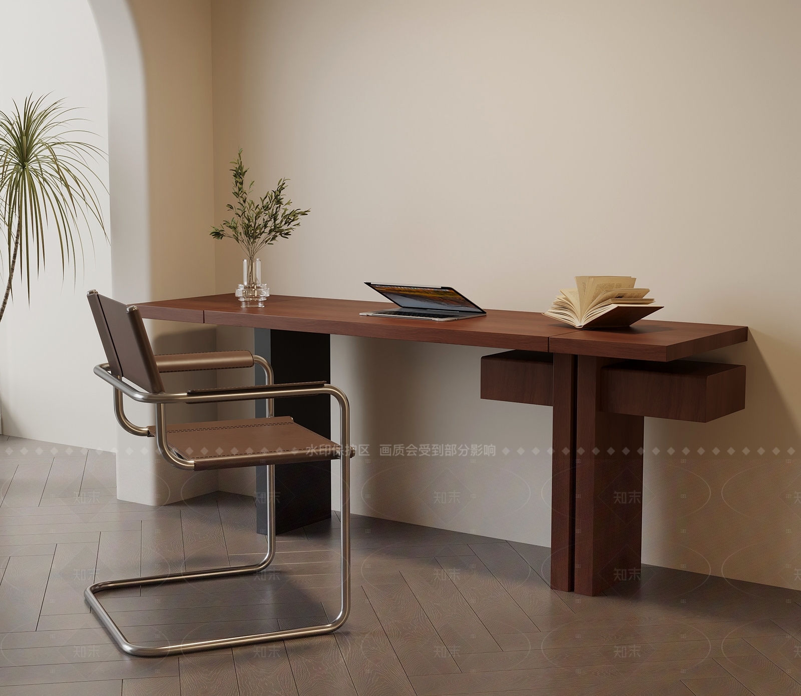 法式中古书桌椅SU模型下载【ID:1205768168】
