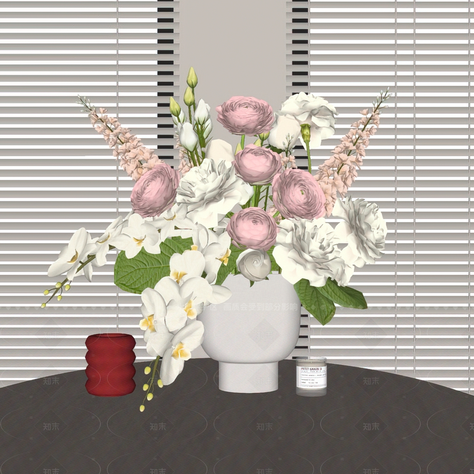 现代法式花艺SU模型下载【ID:1205768377】