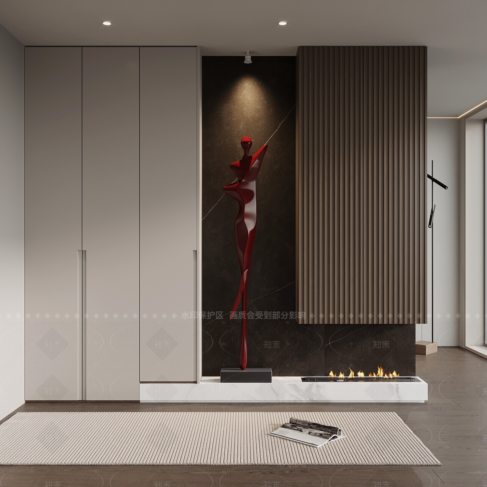 现代意式玄关柜3D模型下载【ID:1205769836】