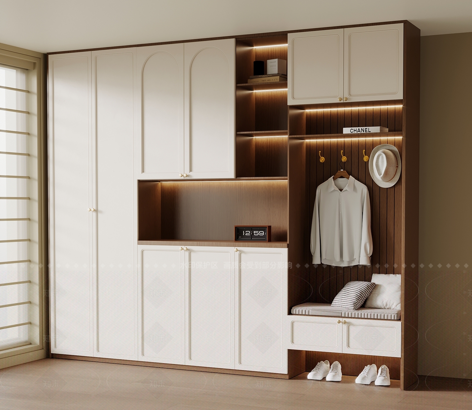 中古复古衣柜3D模型下载【ID:1205770566】