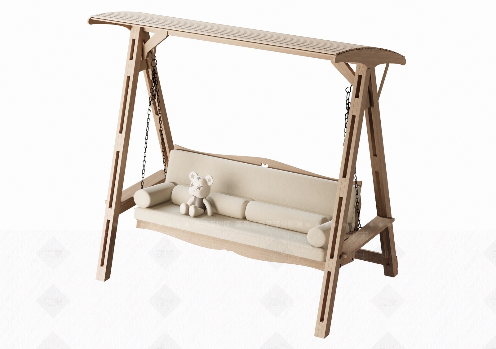 现代户外秋千SU模型下载【ID:1205770814】