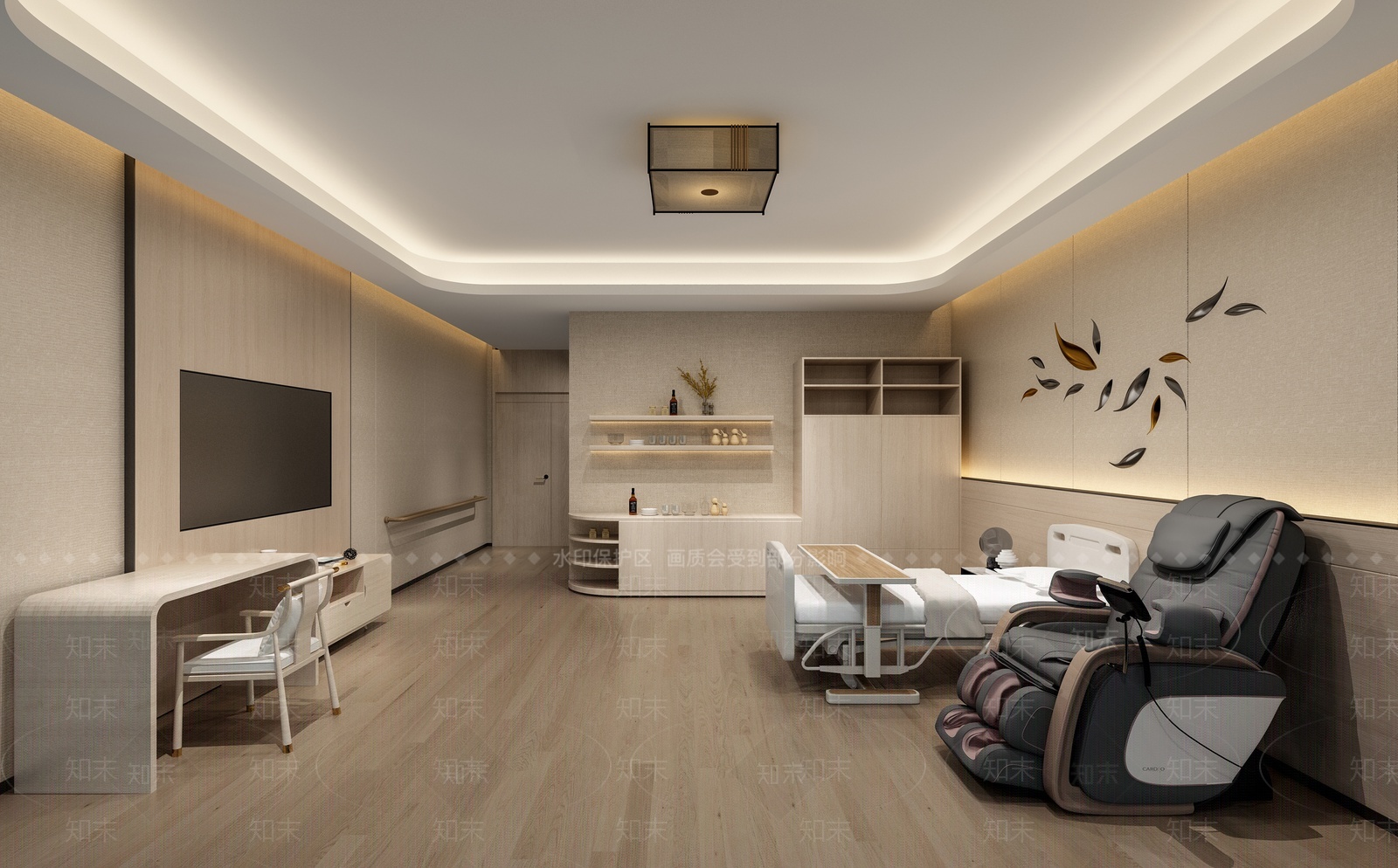 新中式病房SU模型下载【ID:1205771439】