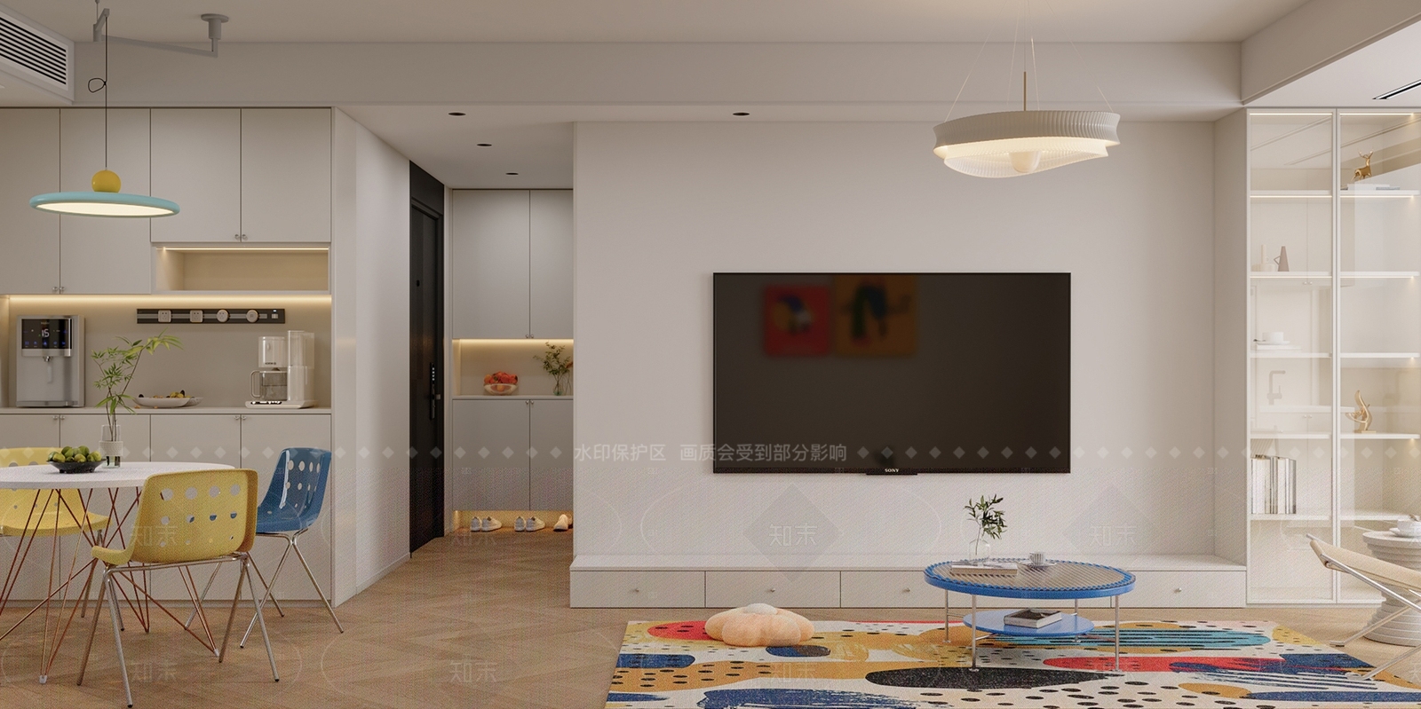 极简简约客餐厅3D模型下载【ID:1205815531】