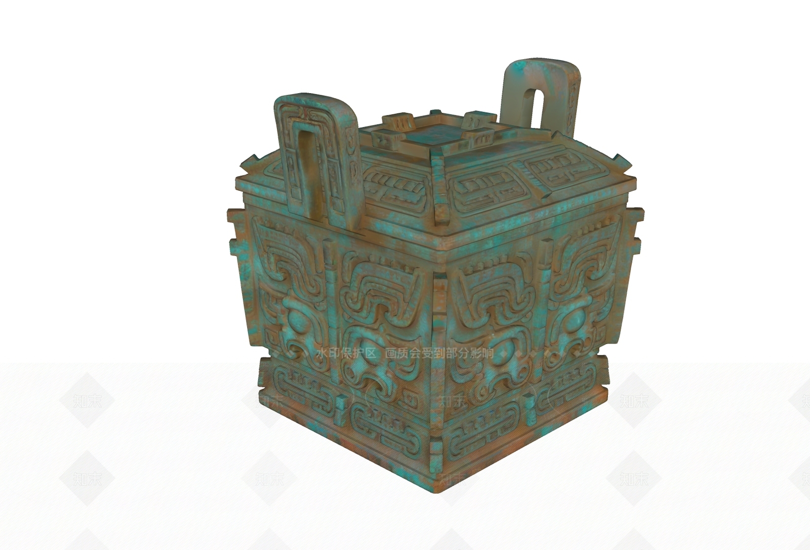 新中式中式雕塑SU模型下载【ID:1205783268】