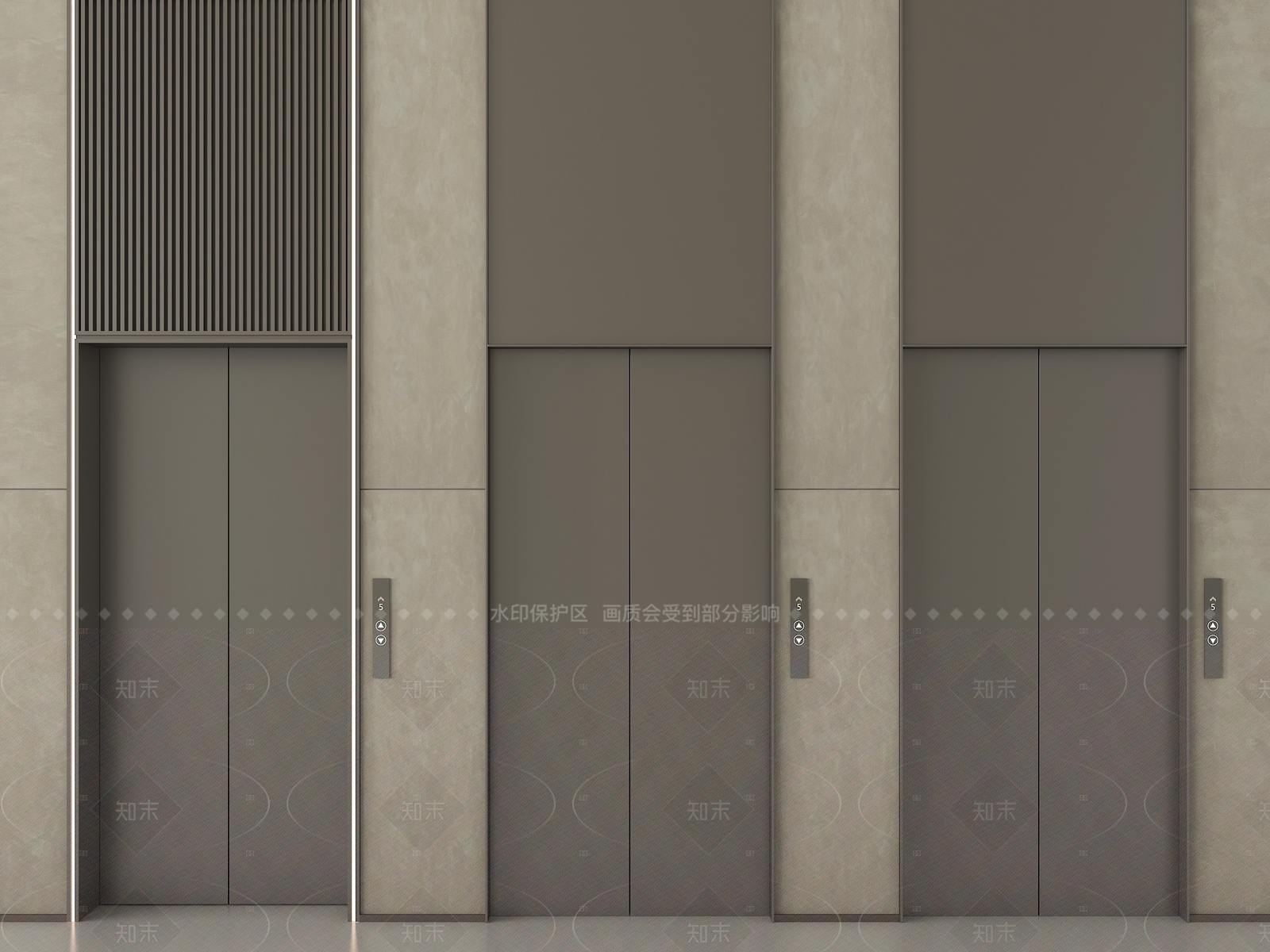 现代电梯3D模型下载【ID:1205788449】