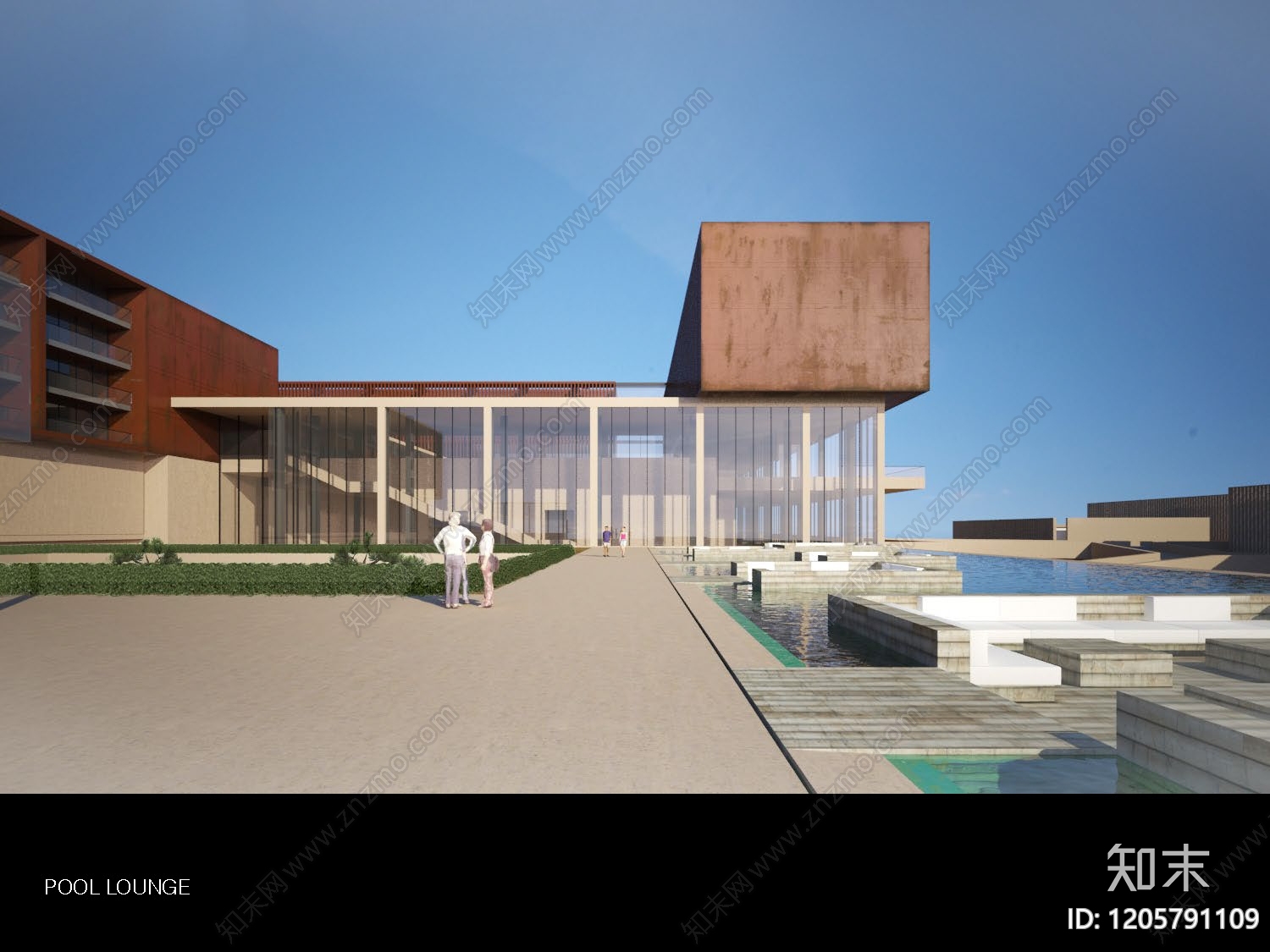 现代民宿建筑下载【ID:1205791109】