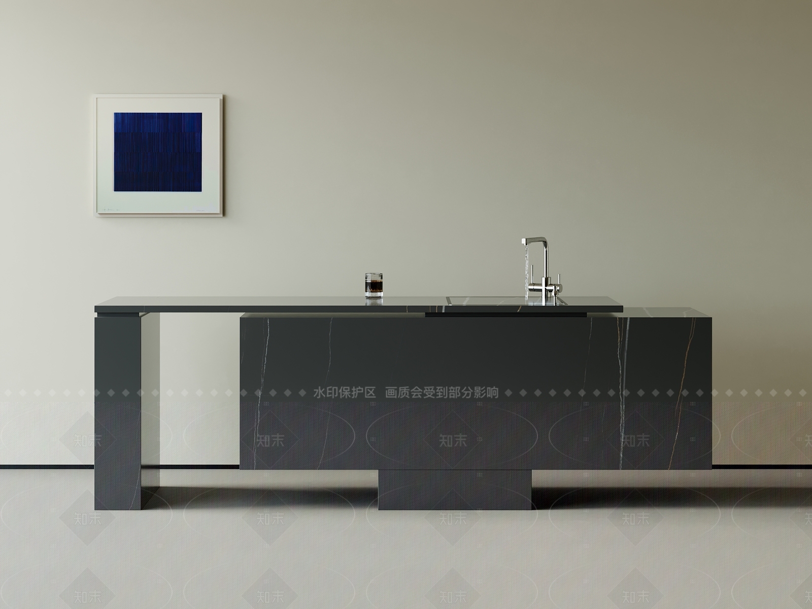 现代吧台3D模型下载【ID:1205796582】
