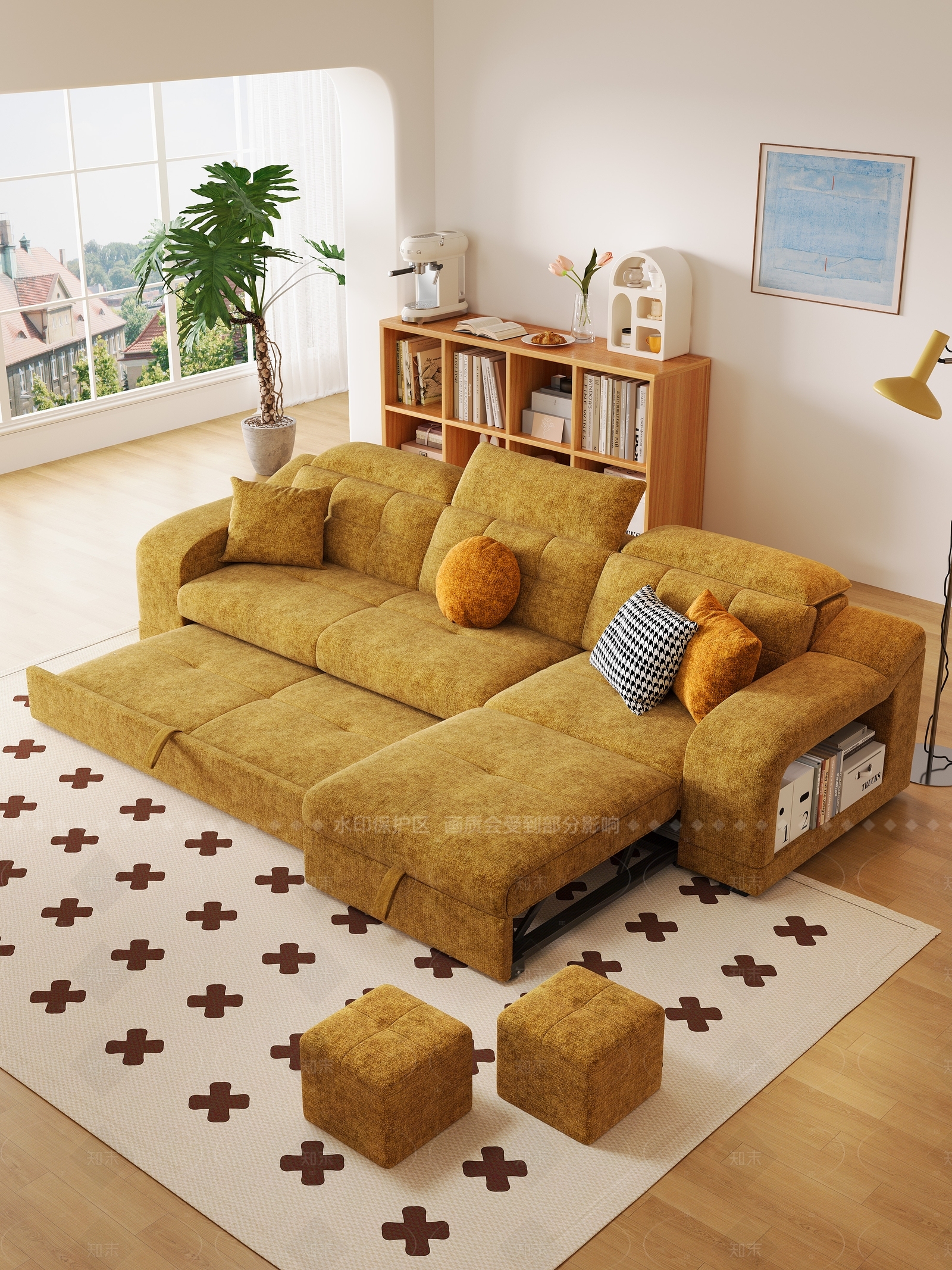 法式中古多人沙发3D模型下载【ID:1205798757】