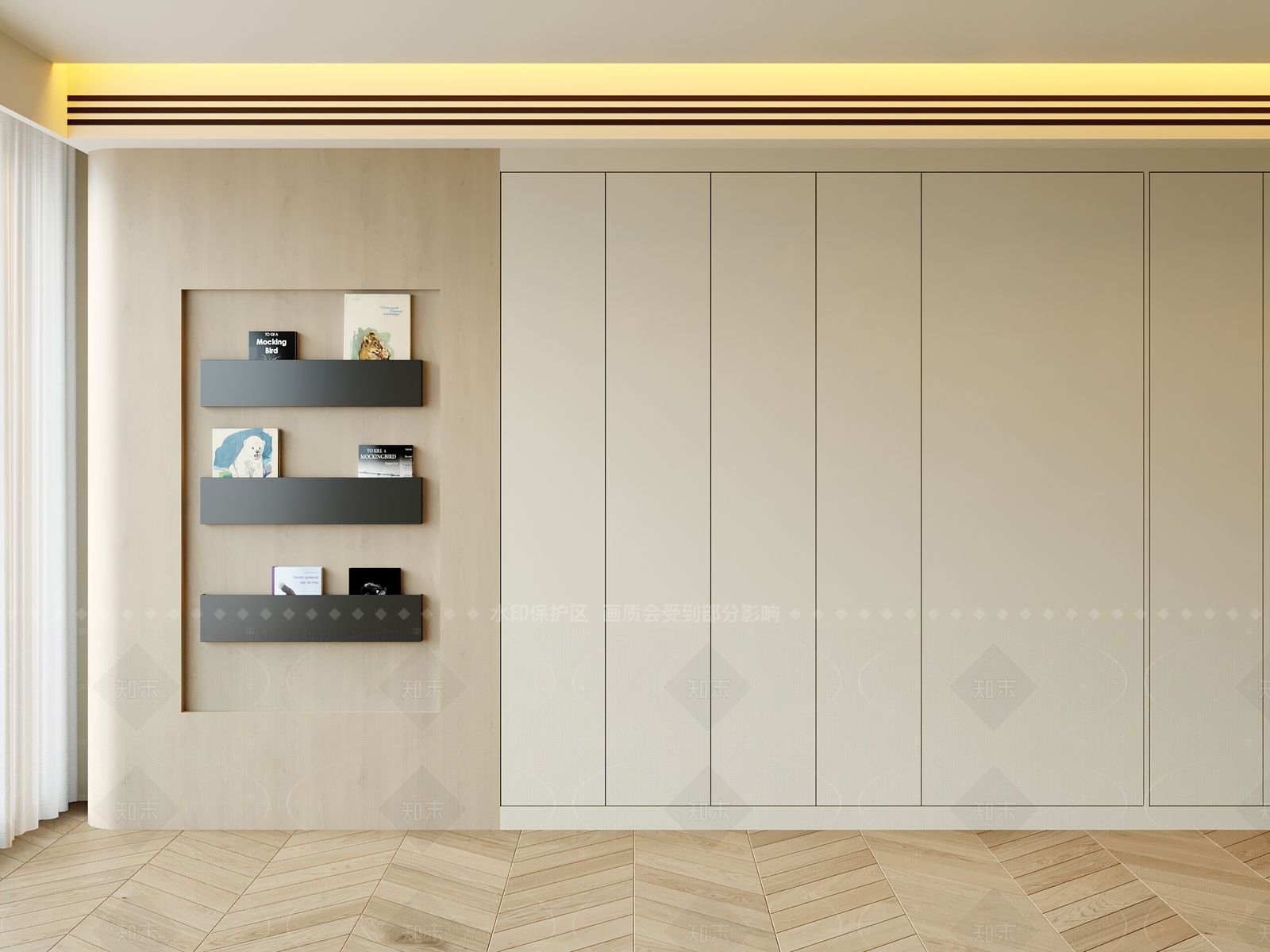 现代沙发背景墙3D模型下载【ID:1205800176】