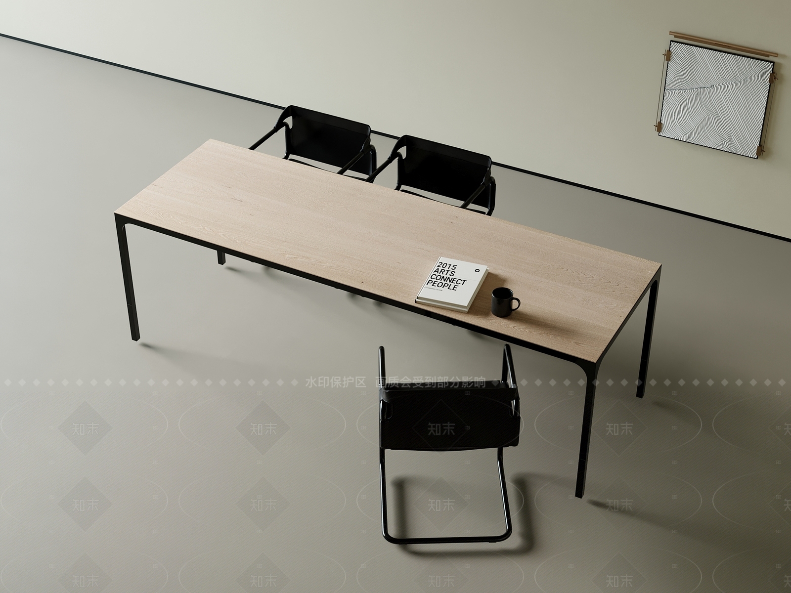 现代餐桌椅3D模型下载【ID:1205800590】