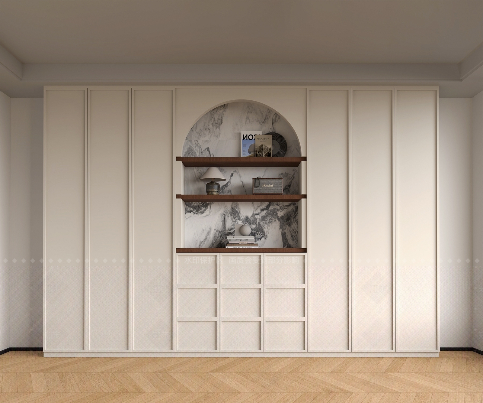 现代法式储物柜3D模型下载【ID:1205803951】