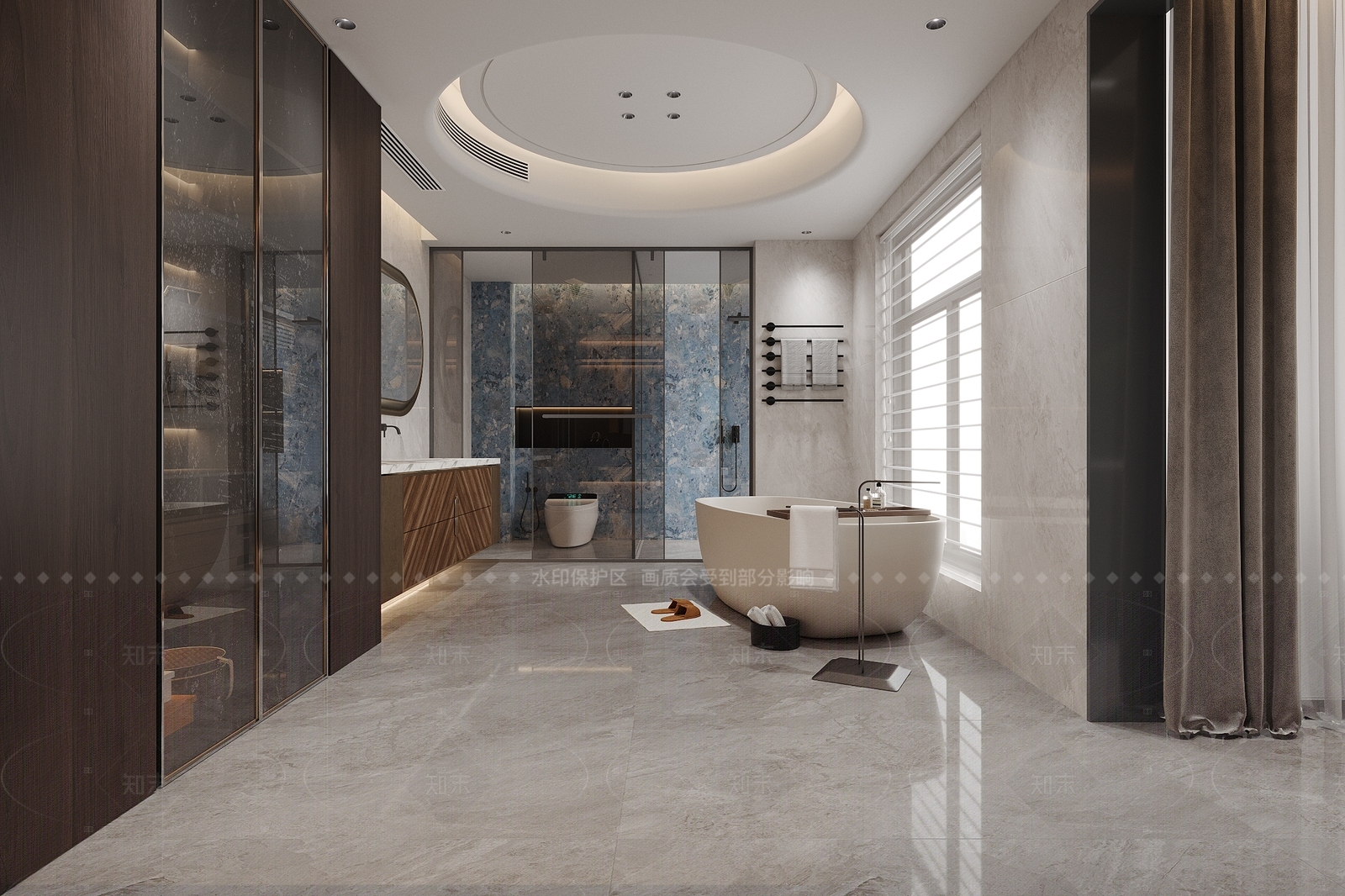 现代简约卫生间3D模型下载【ID:1205804402】