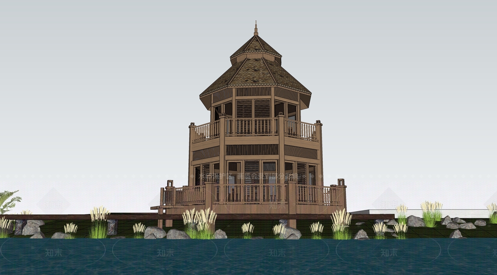 现代其他景观小建筑SU模型下载【ID:1205805319】