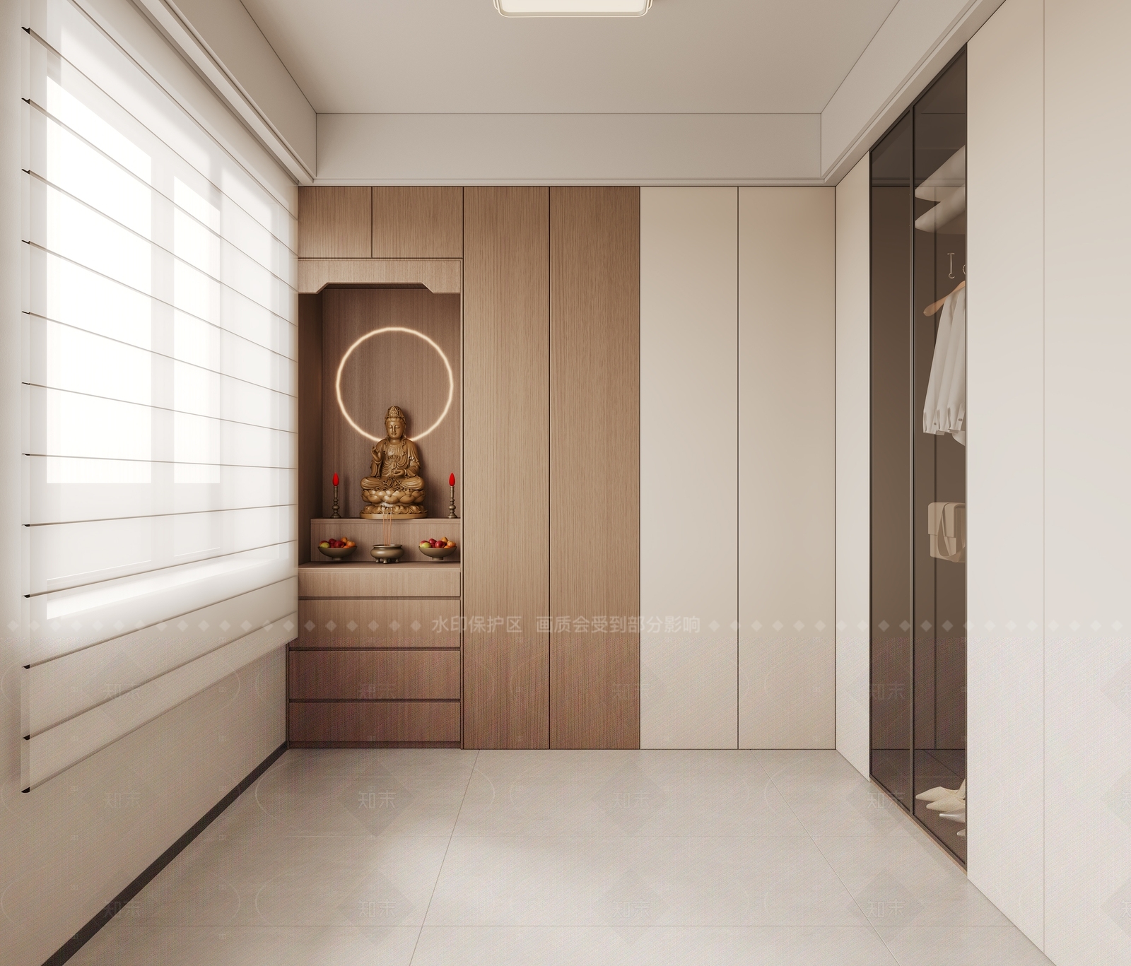 现代佛堂3D模型下载【ID:1205806561】