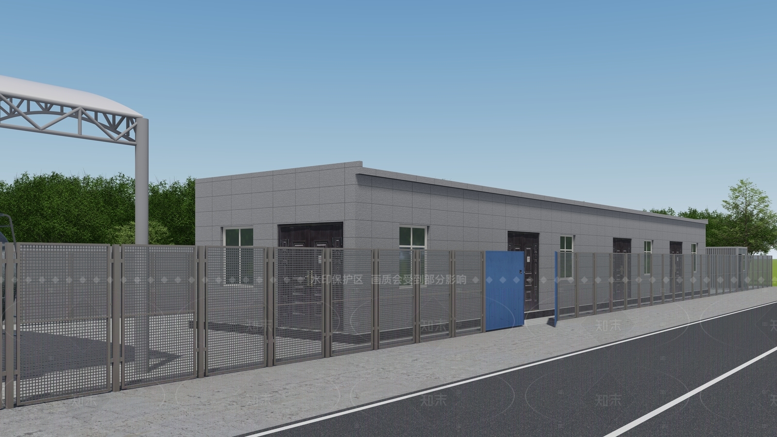 现代鸟瞰规划SU模型下载【ID:1205810949】