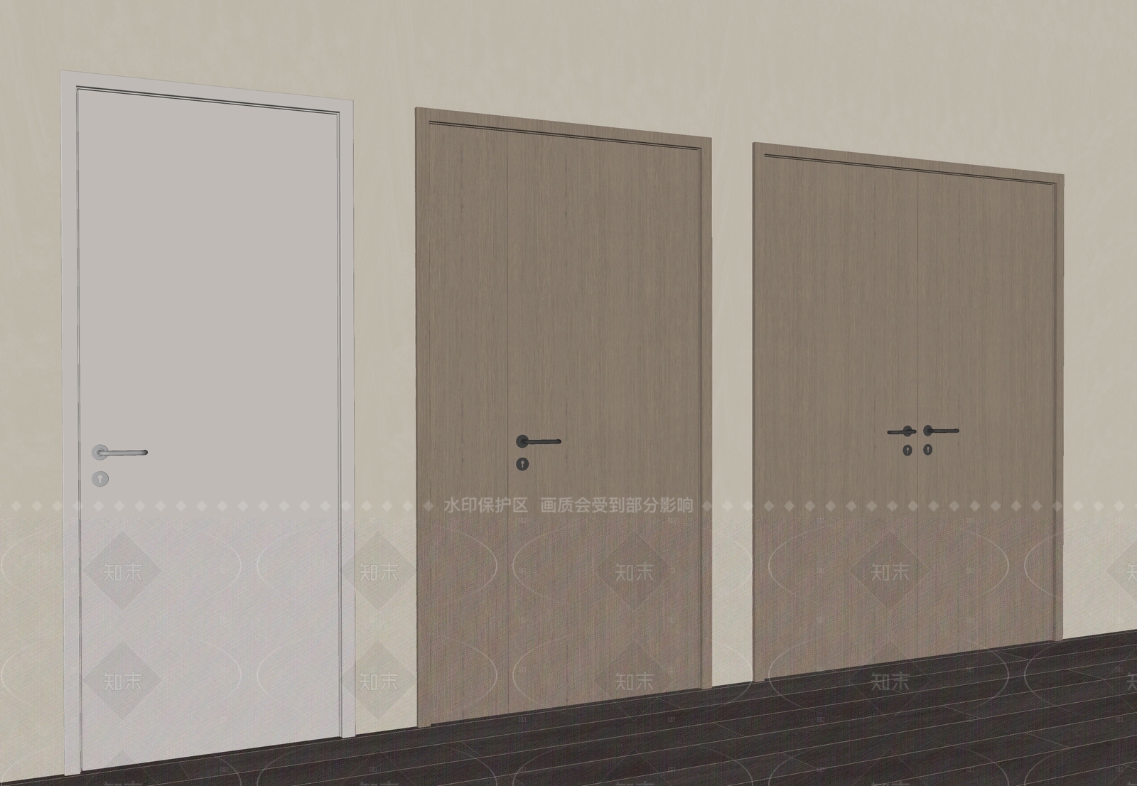 现代双开门SU模型下载【ID:1205814475】