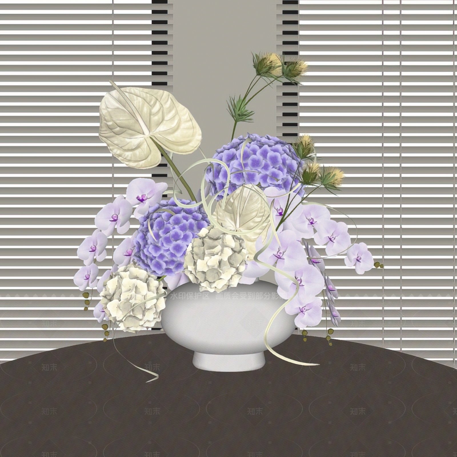 现代法式花艺SU模型下载【ID:1205814558】