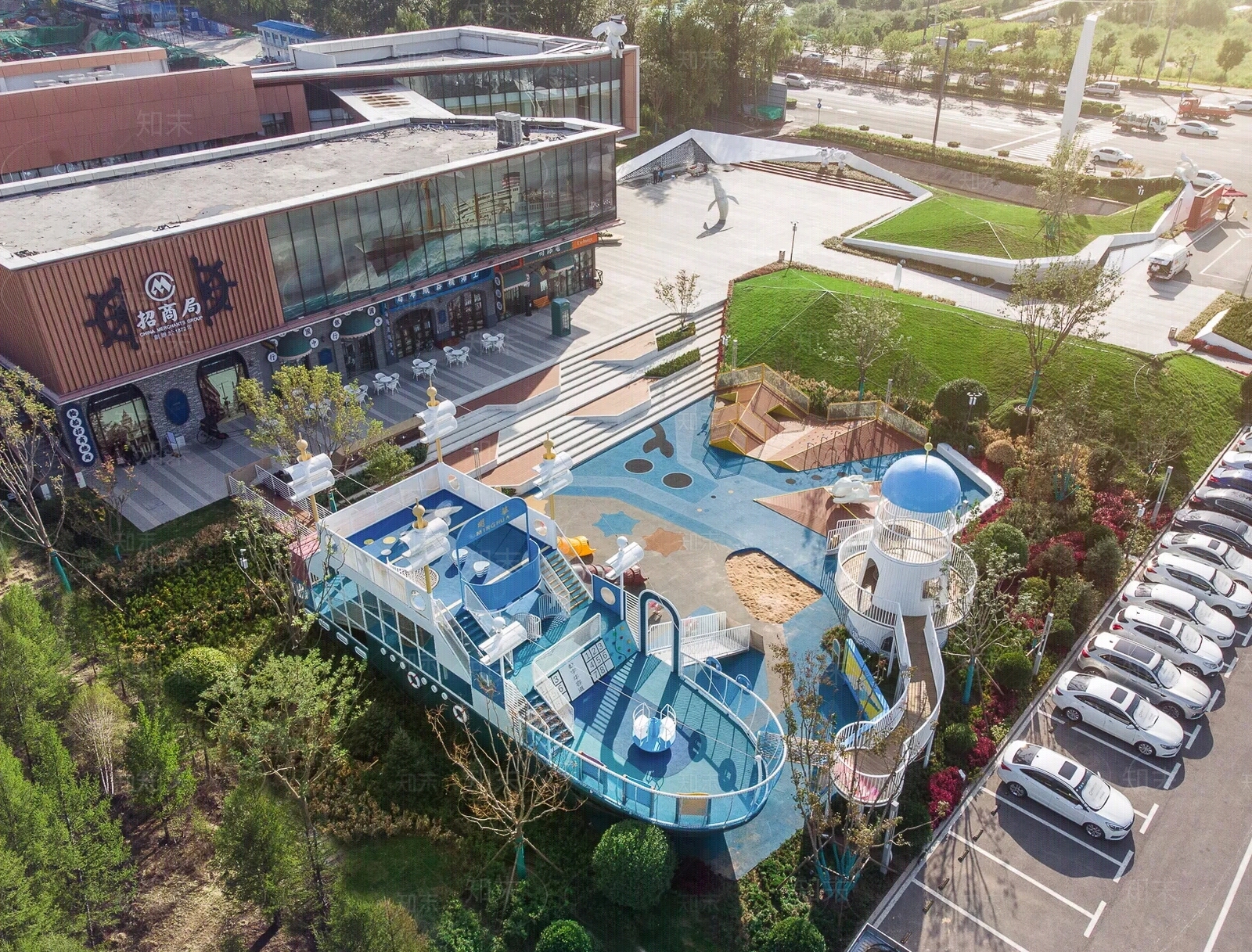 现代小区外景贴图下载【ID:1205814852】