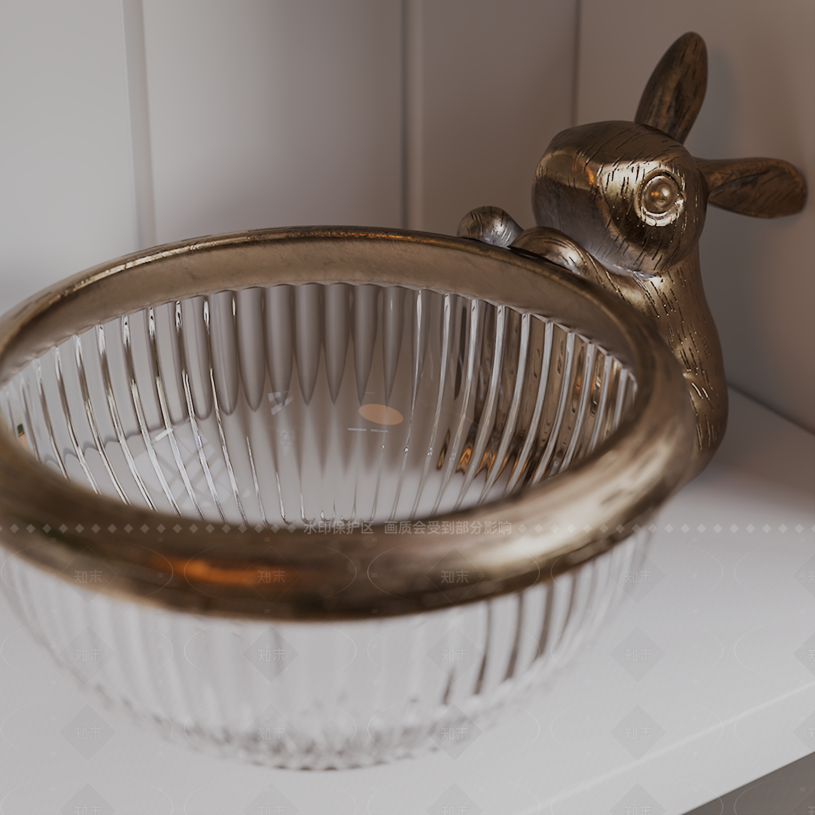 法式奶油摆件组合3D模型下载【ID:1205816811】