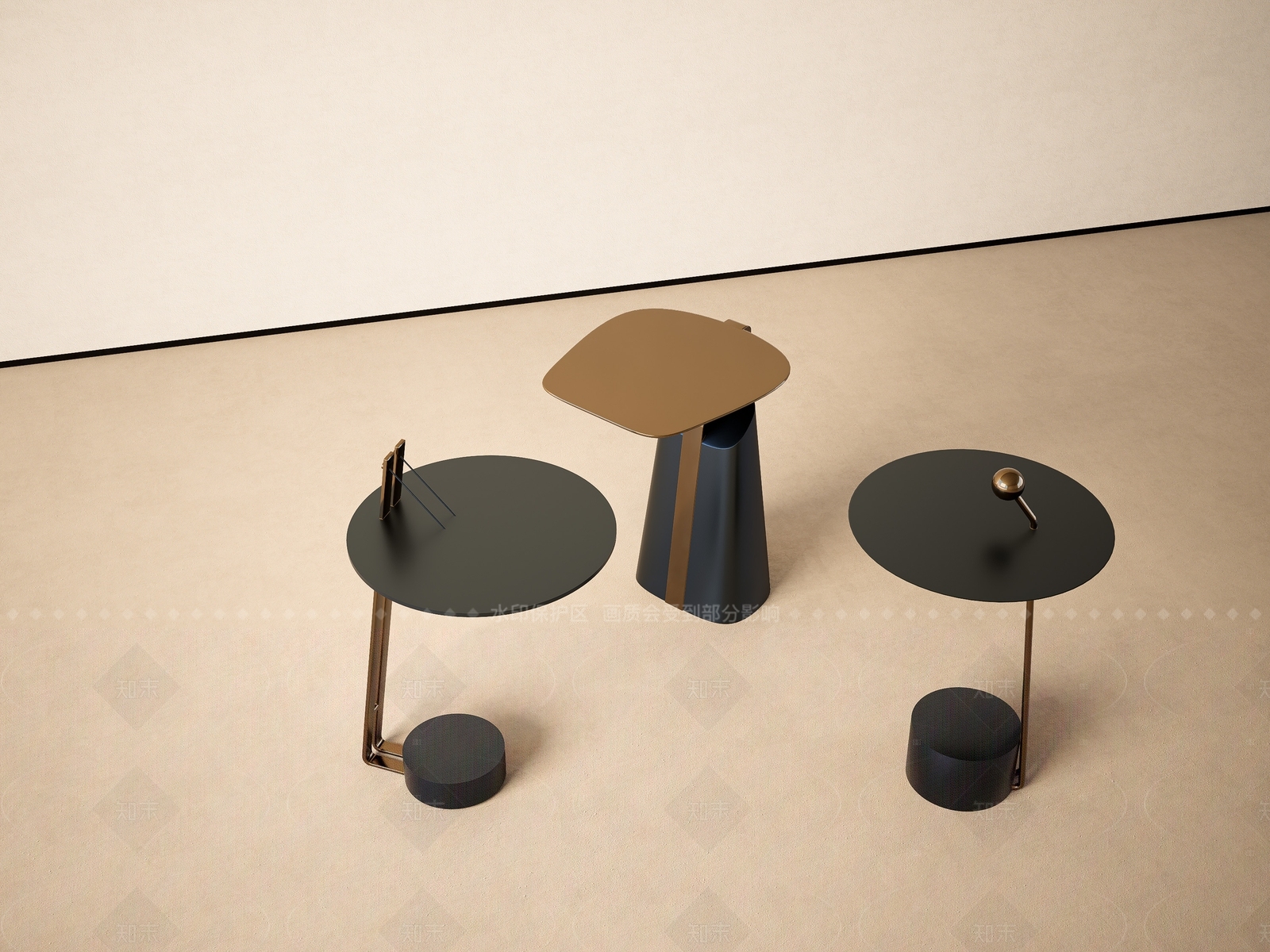 现代轻奢边几SU模型下载【ID:1205820297】