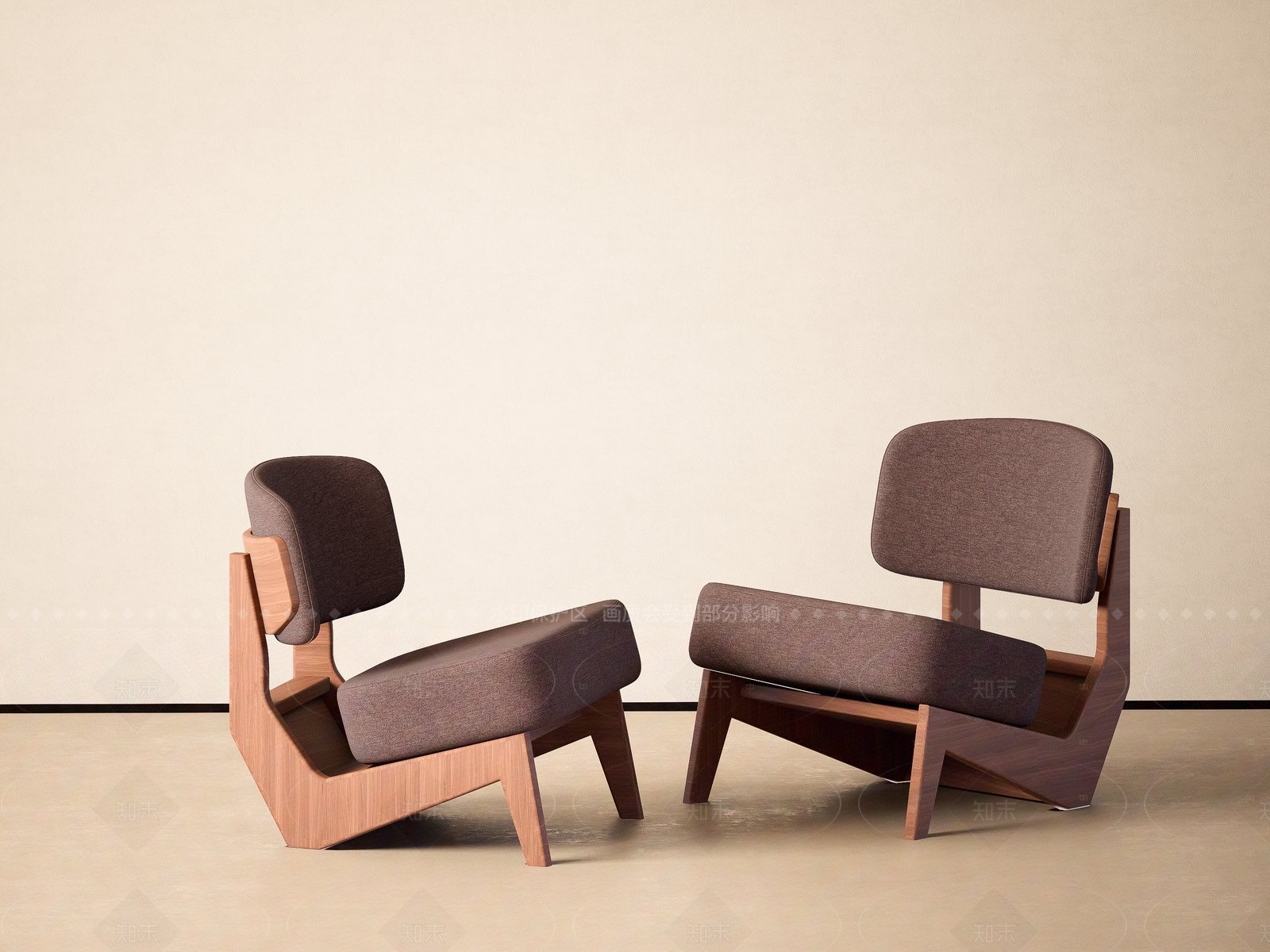 复古侘寂单人沙发SU模型下载【ID:1205820591】