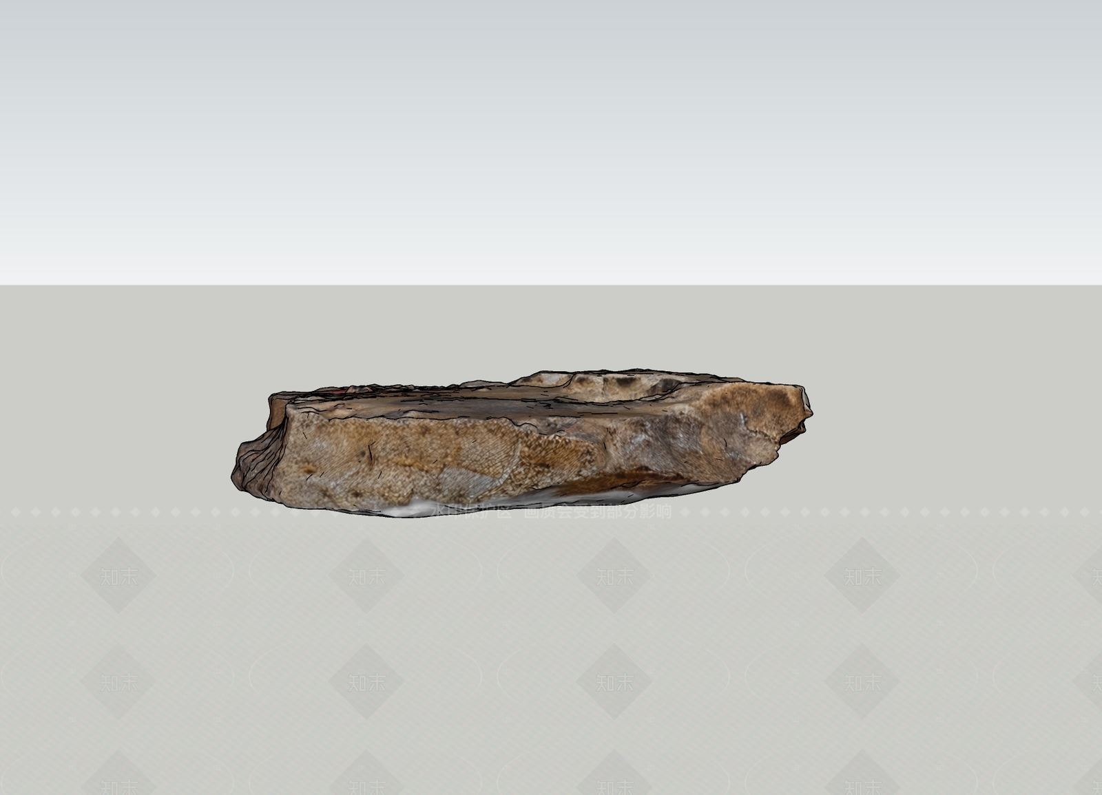 现代侘寂景观石SU模型下载【ID:1205823405】
