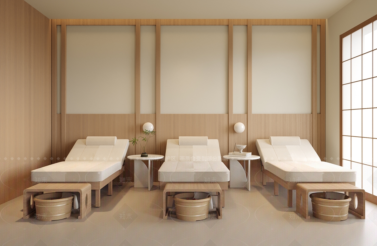 现代足浴店3D模型下载【ID:1205824766】