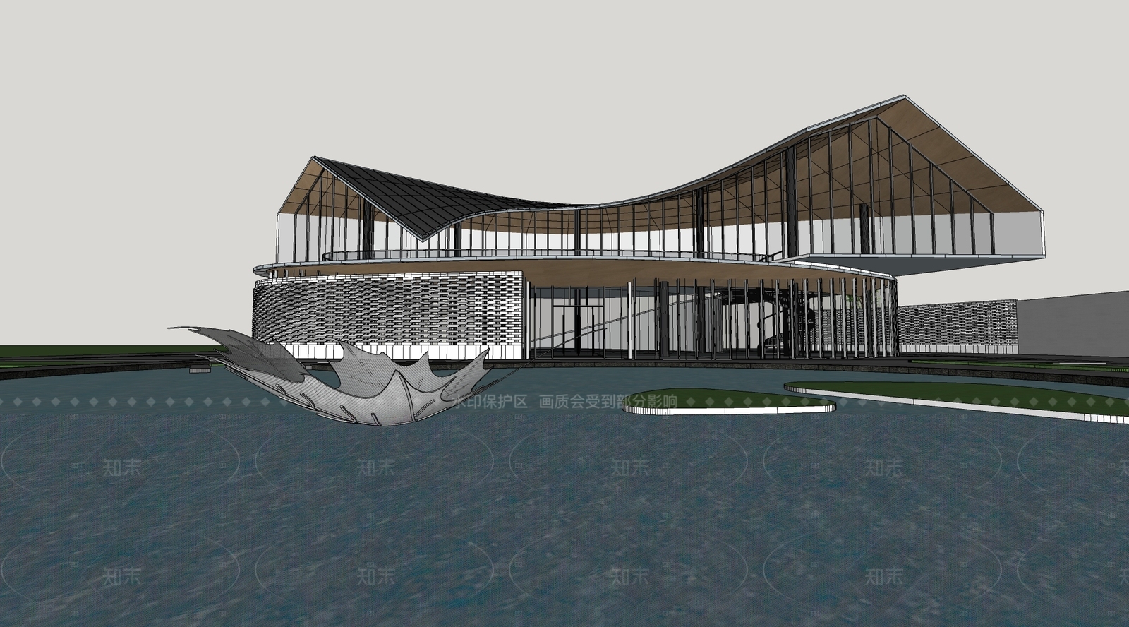 现代其他景观小建筑SU模型下载【ID:1205825915】