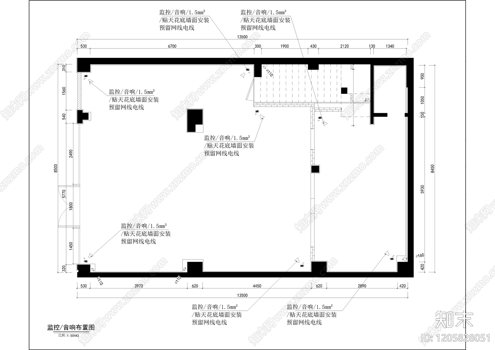 电气图cad施工图下载【ID:1205828051】