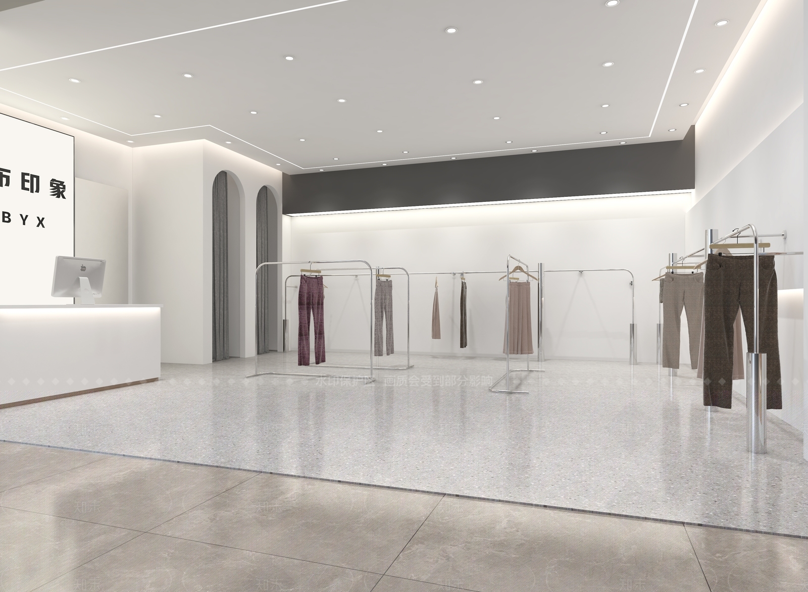 现代服装店3D模型下载【ID:1205830738】