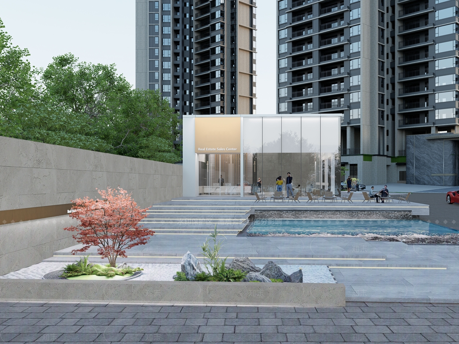 现代简约小公建SU模型下载【ID:1205834486】