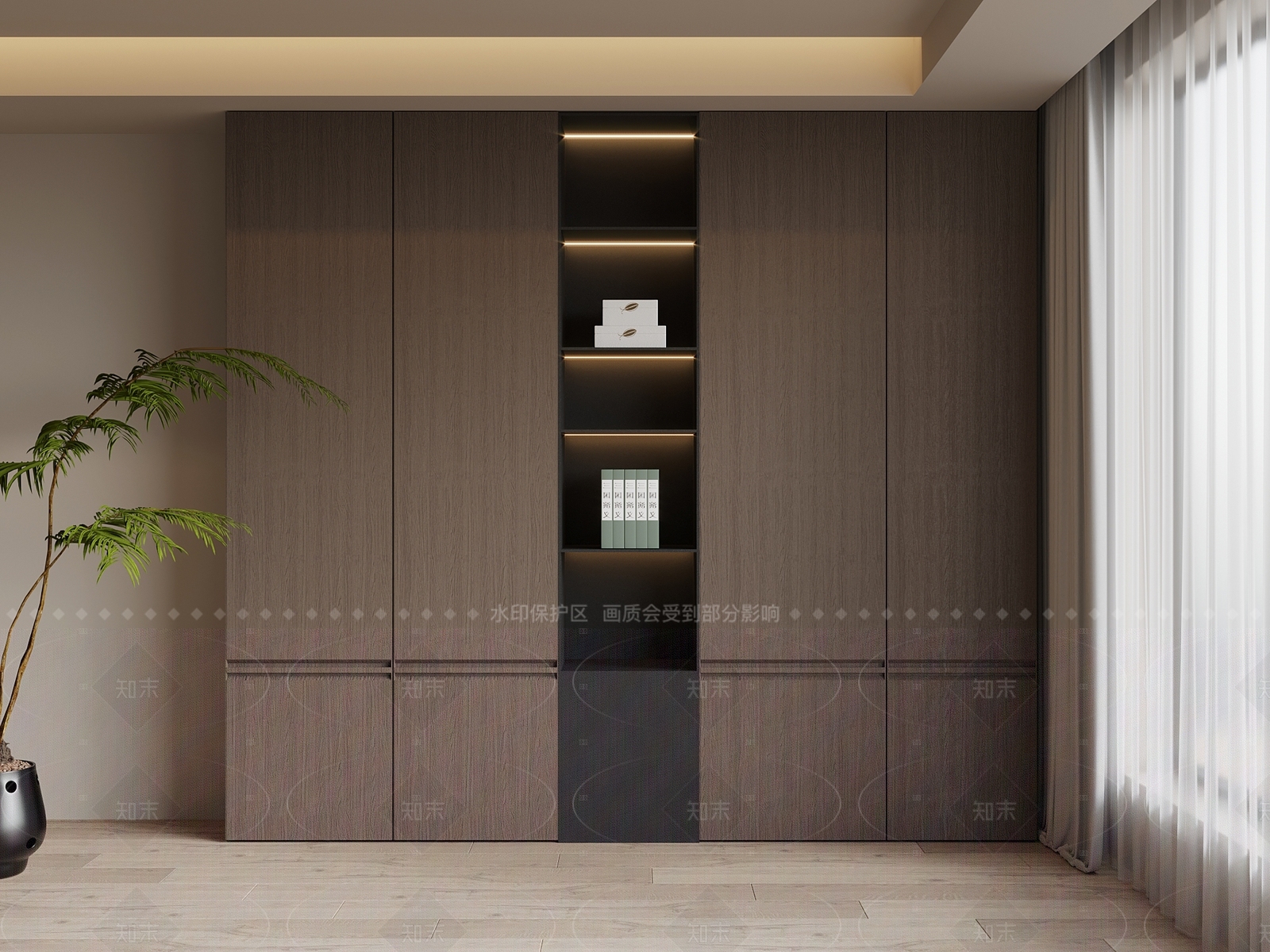 新中式衣柜3D模型下载【ID:1205837195】