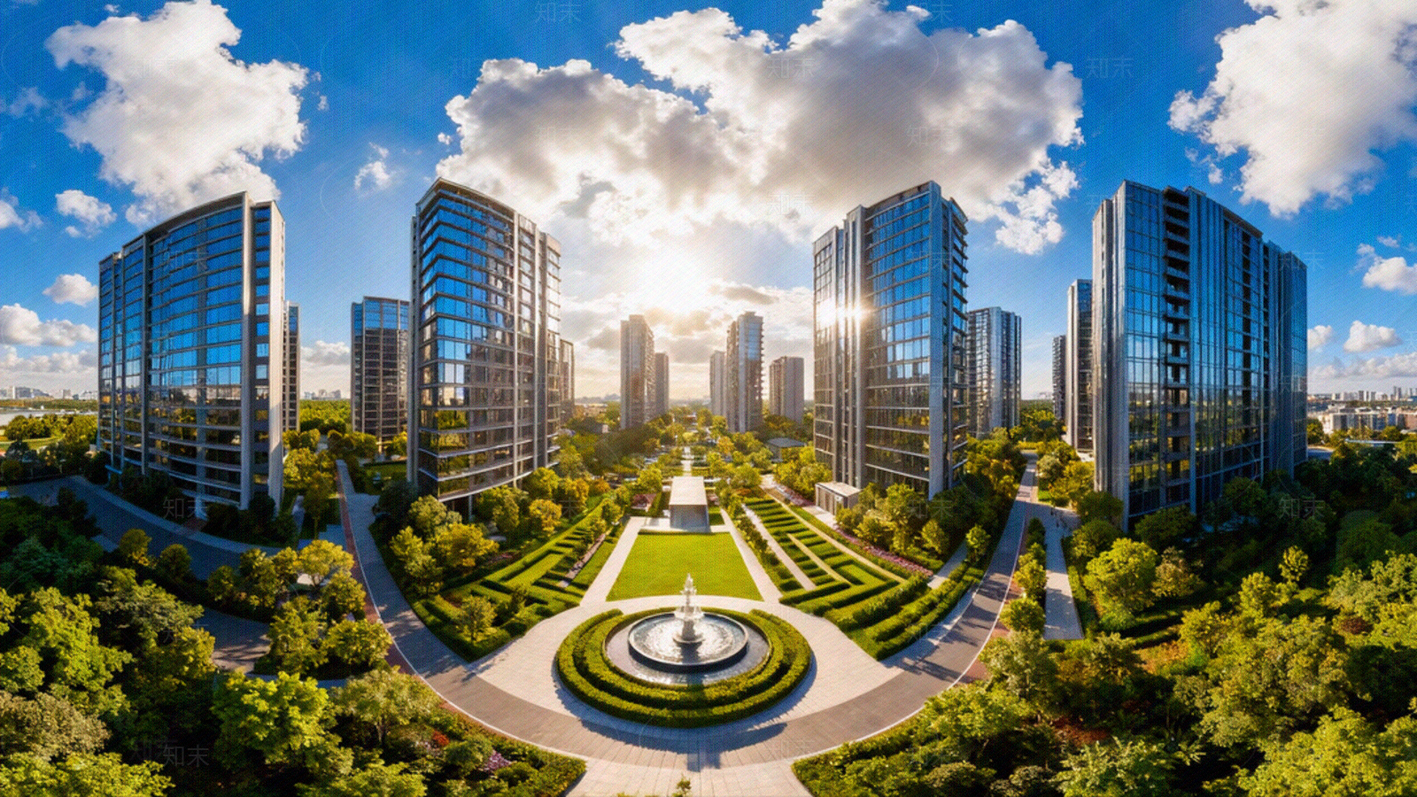 现代小区HDR贴图下载【ID:1205837245】