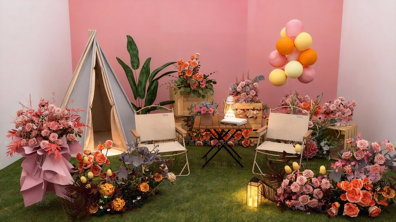 现代简约花店SU模型下载【ID:1205840407】